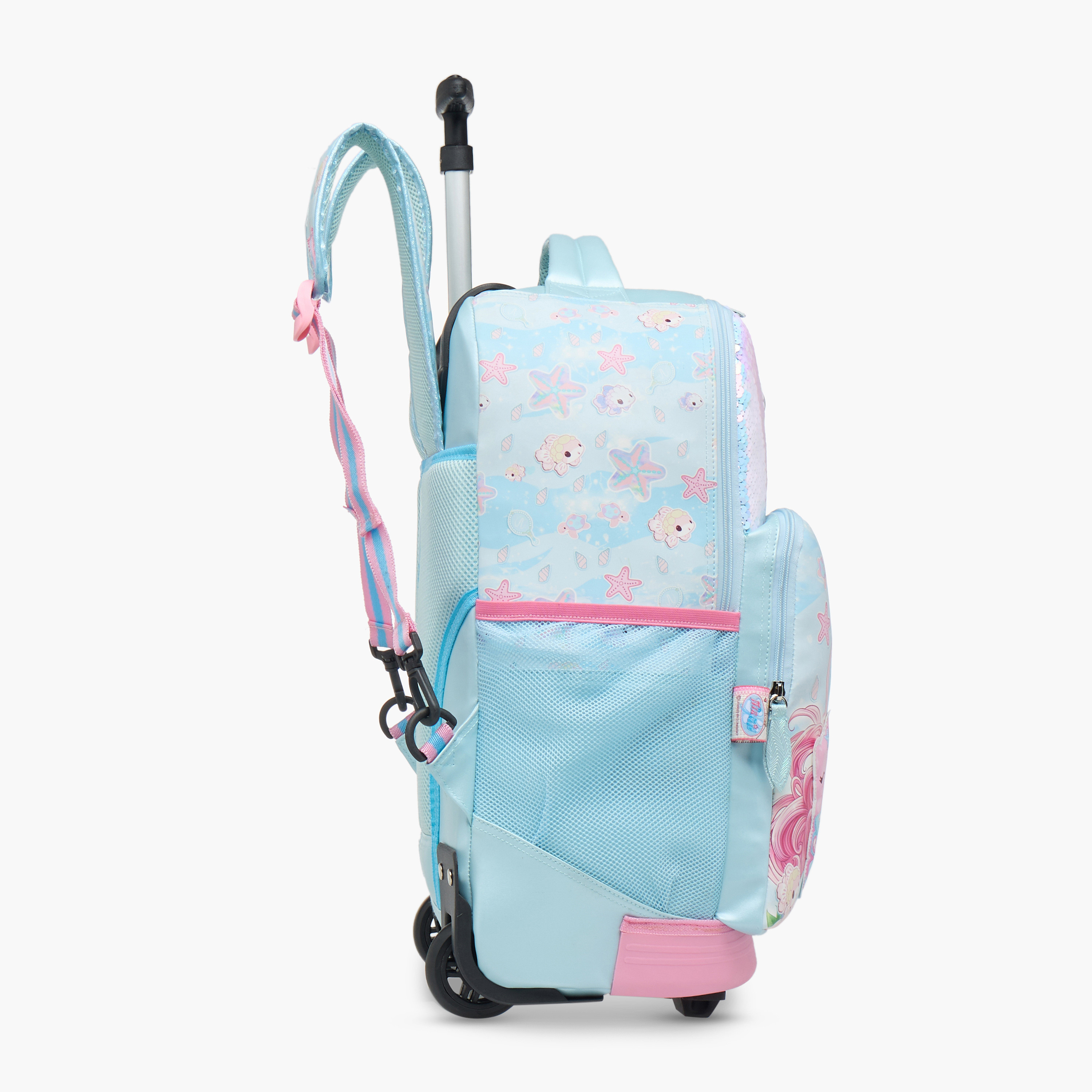 Minmie Mermaid Trolley Bag for Girls 5-8 Years with Retractable Handle – 18 inches-promo_LS20_OMN-image-3