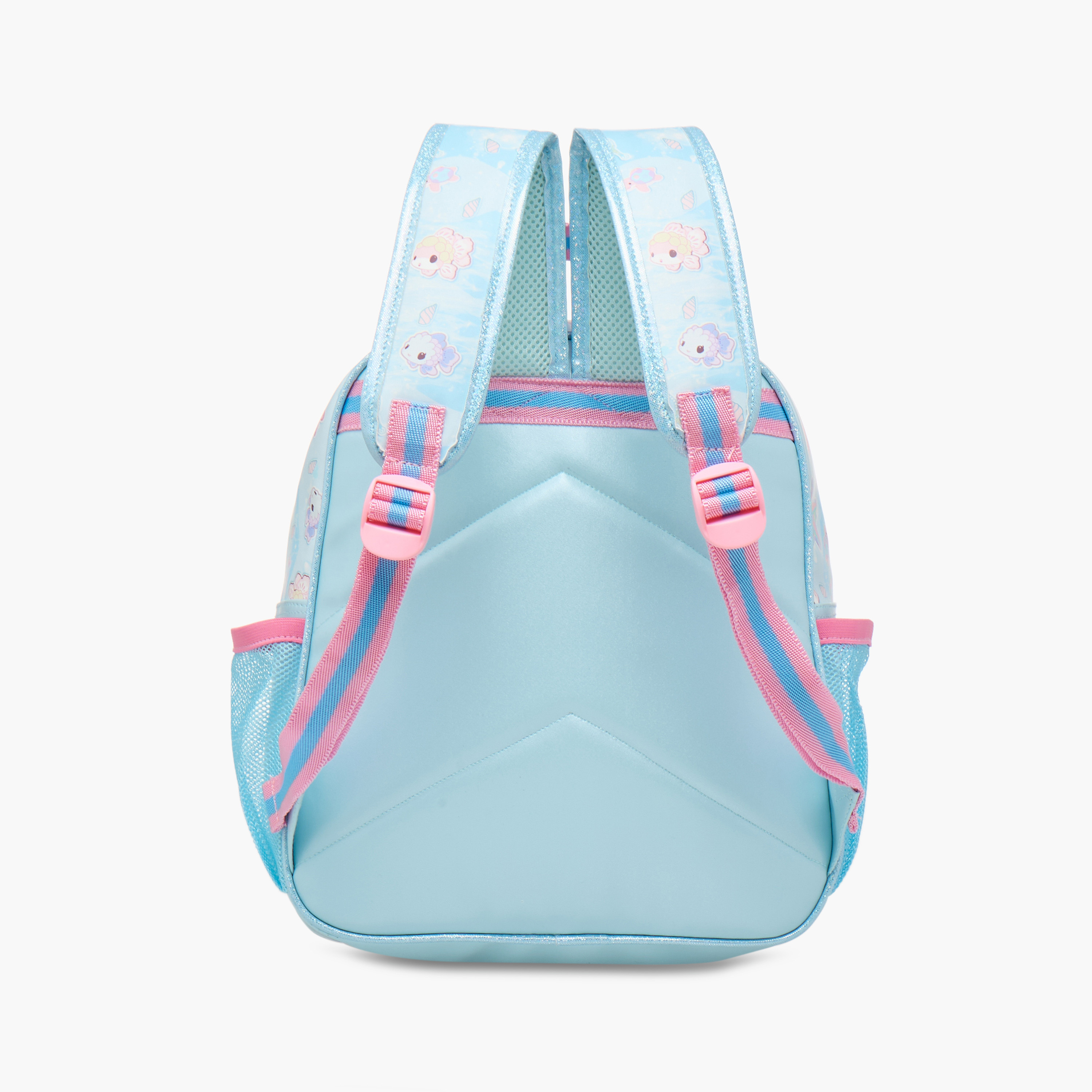 Minmie Mermaid Sequin Print 12-inch Backpack with Adjustable Shoulder Straps - 28x10x30 cms-promo_LS20_OMN-image-5