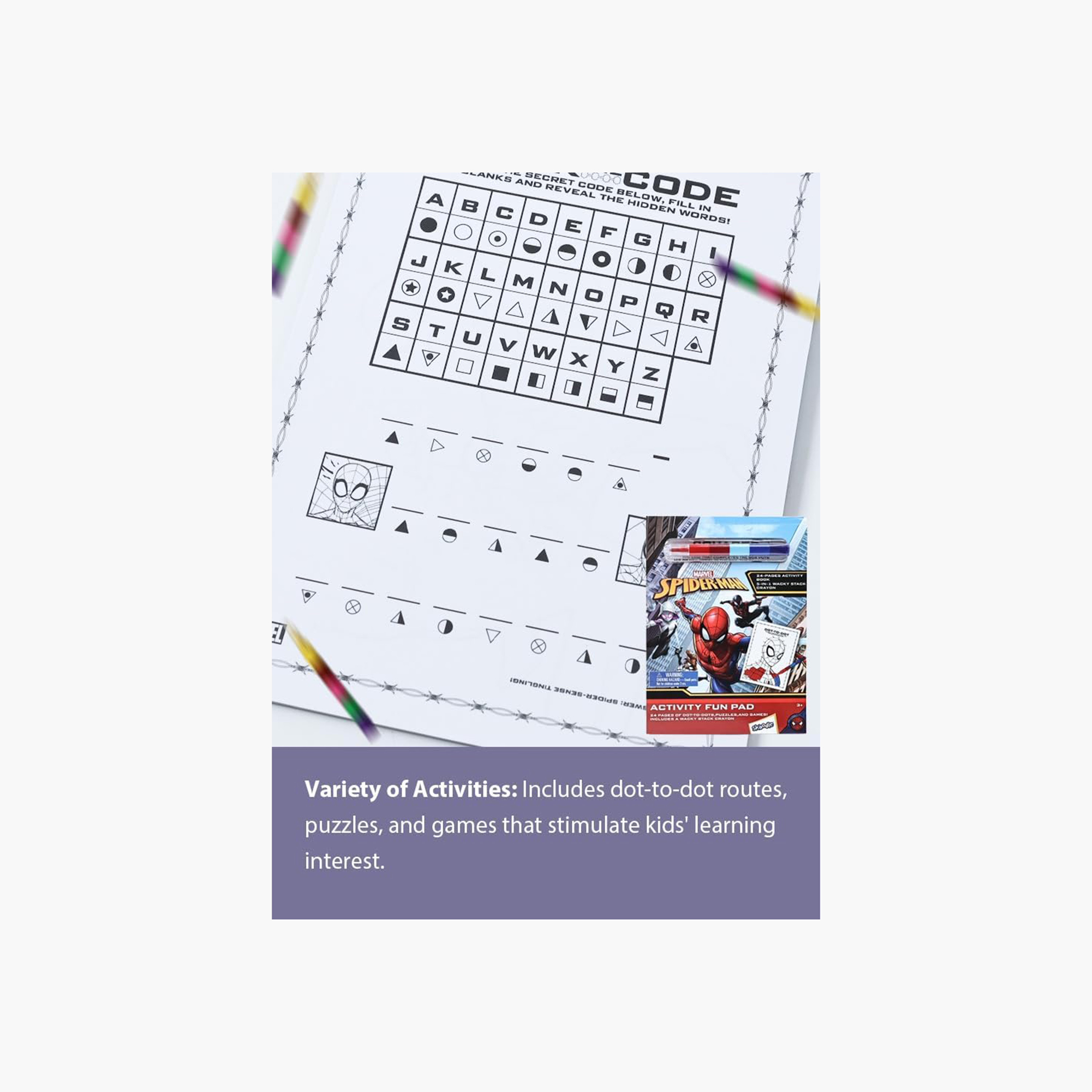 دفتر أنشطة مع أقلام تلوين قابلة للتكديس ستيتش ديزني-school-artsandcrafts-image-5