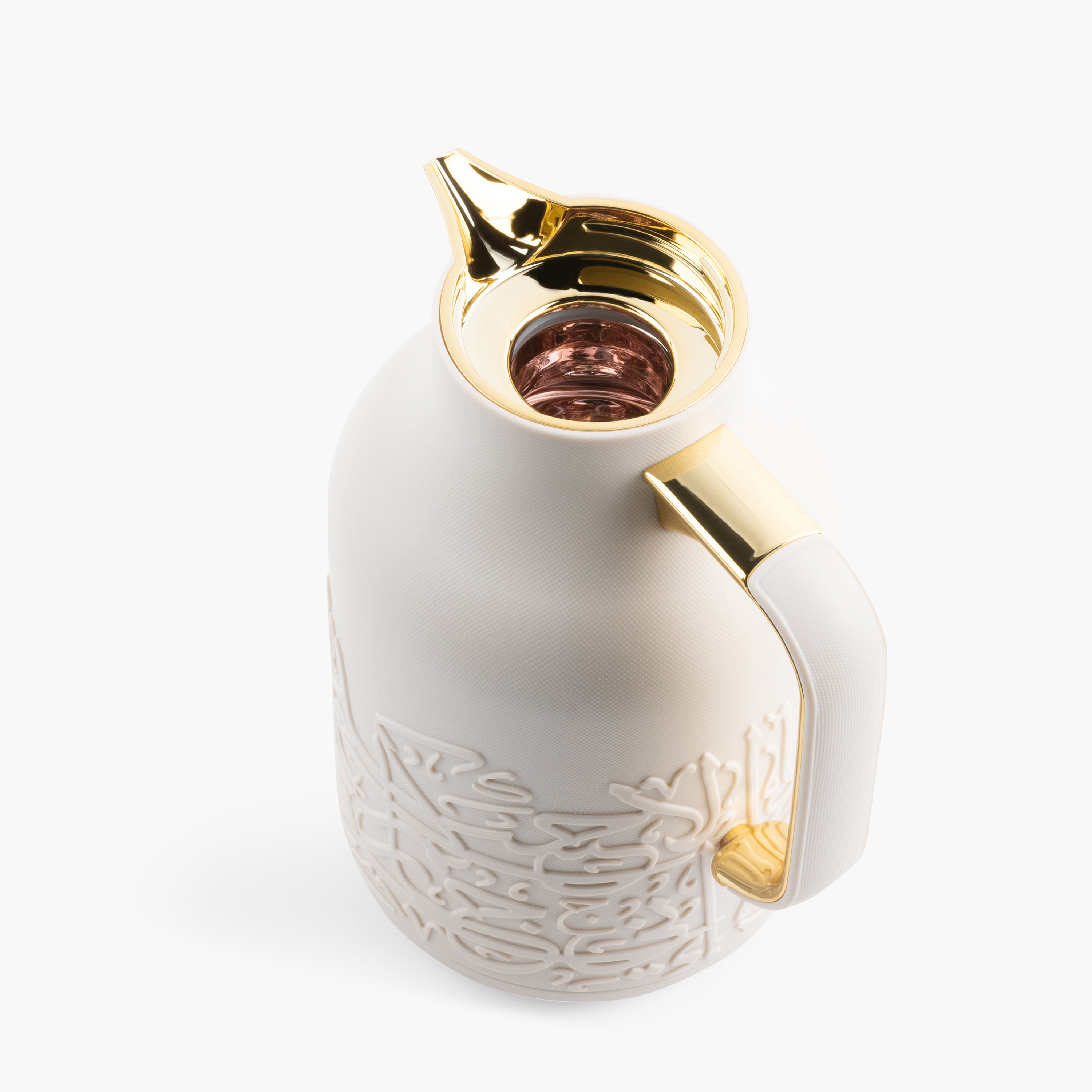 Otantik Jiwar Calligraphy Embossed Vacuum Flask - 1 L-household-dining-teaandcoffee-vacuumflaskscoffeeandteapots-image-2