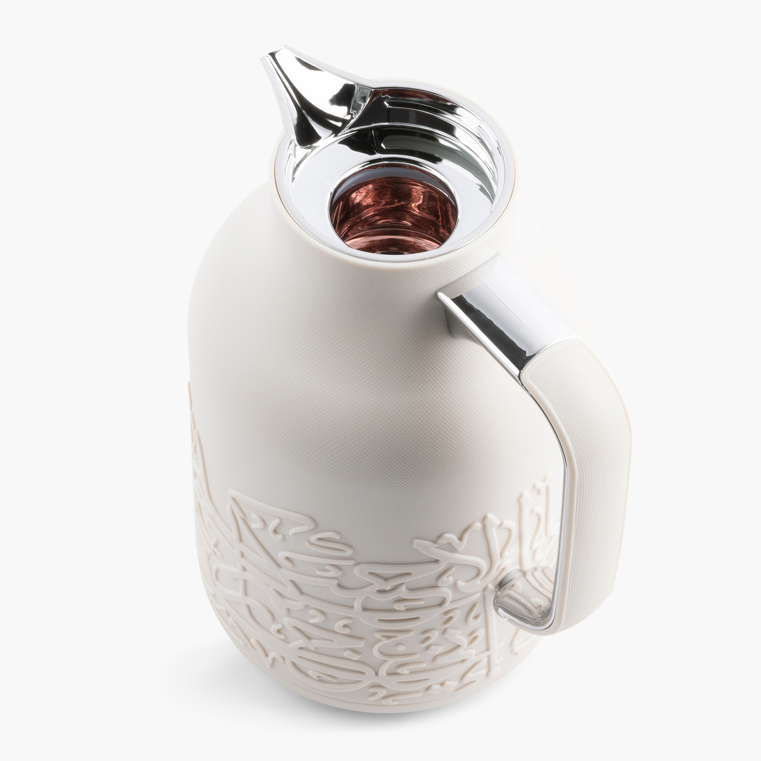 Otantik Jiwar Calligraphy Embossed Vacuum Flask - 1 L-household-dining-teaandcoffee-vacuumflaskscoffeeandteapots-image-3