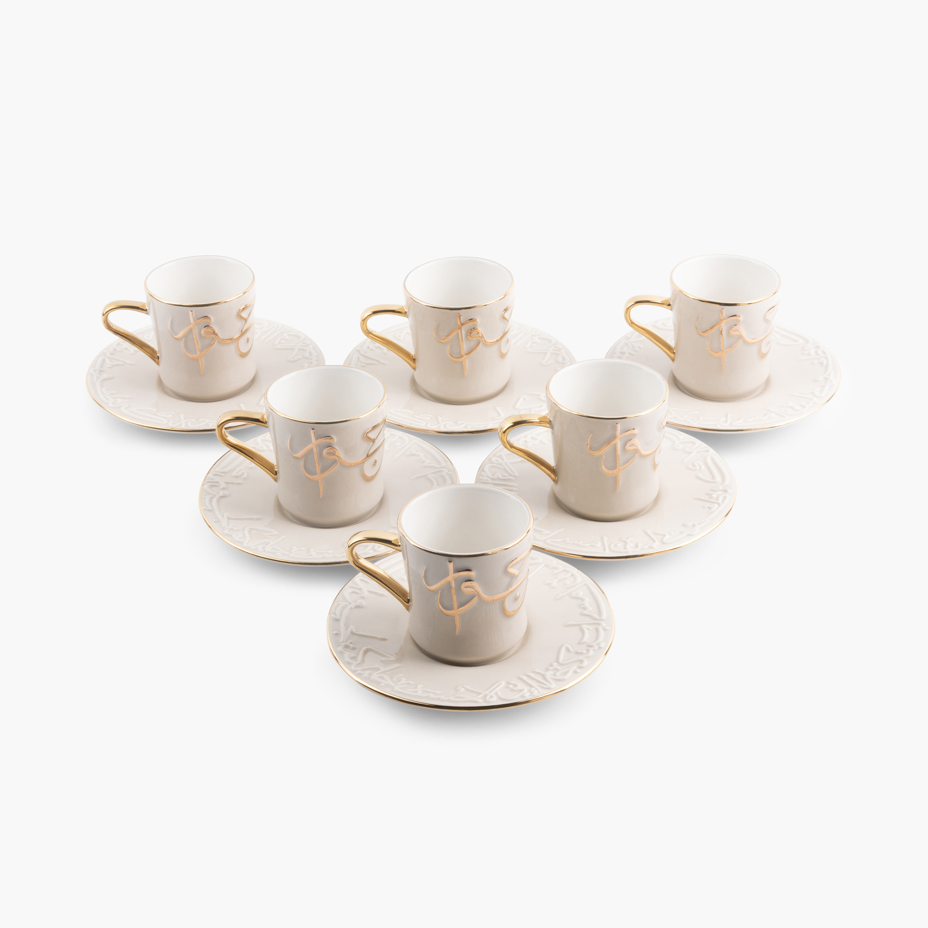Otantik Jiwar 12-Piece Porcelain Cup and Saucer Set - 80 ml-household-dining-teaandcoffee-teaandcoffeesets-image-5