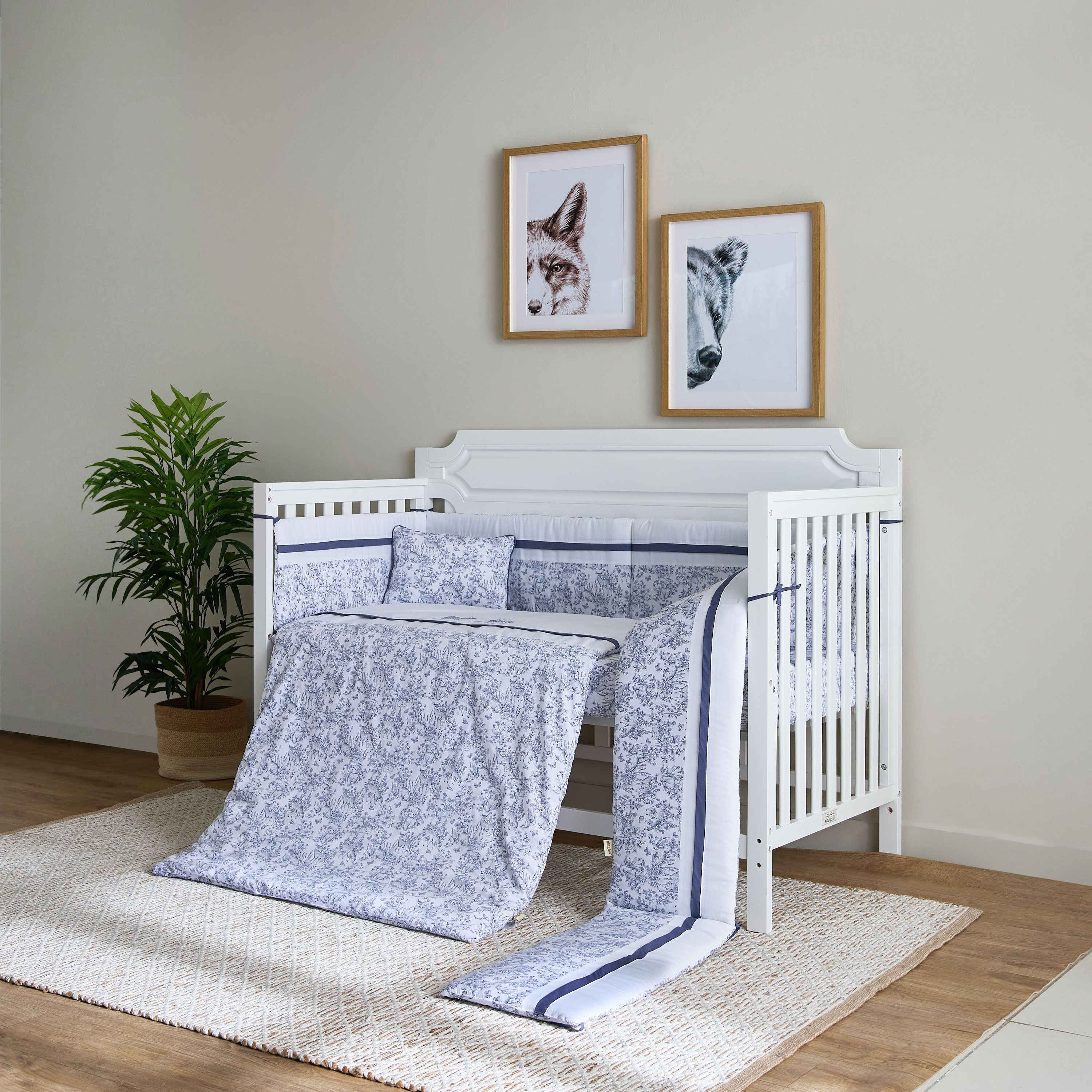 Giggles 4-Piece Printed Comforter Set - 90x130 cm-baby-nursery-babybedding-image-1