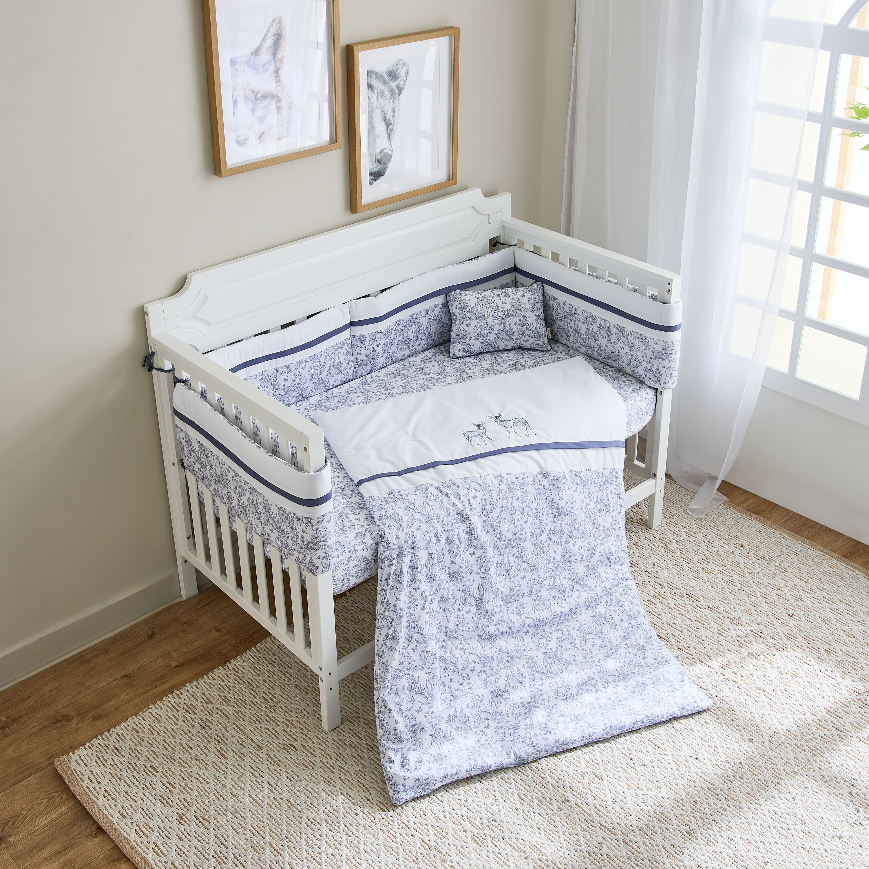 Giggles 4-Piece Printed Comforter Set - 90x130 cm-baby-nursery-babybedding-image-5