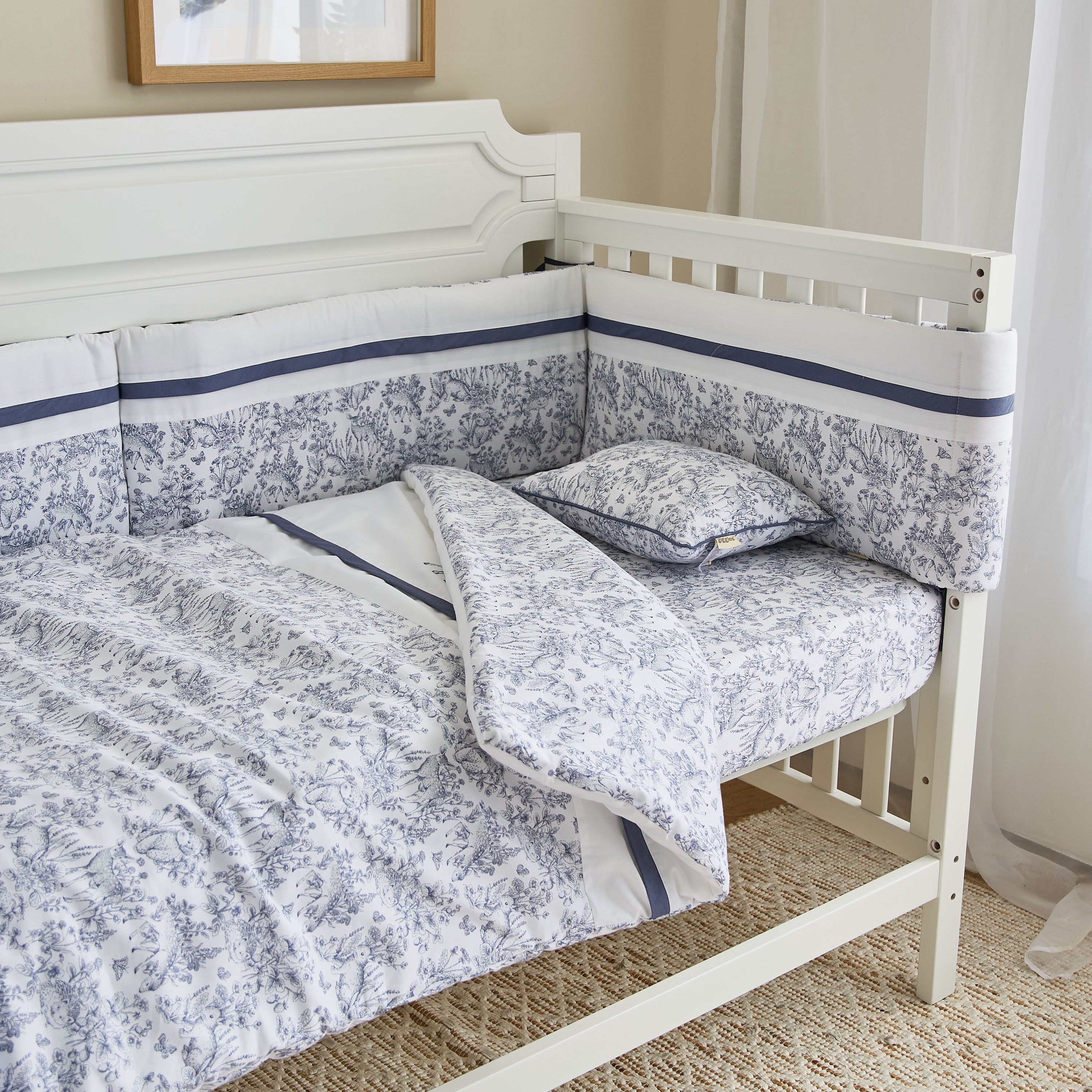 Giggles 4-Piece Printed Comforter Set - 90x130 cm-baby-nursery-babybedding-image-9