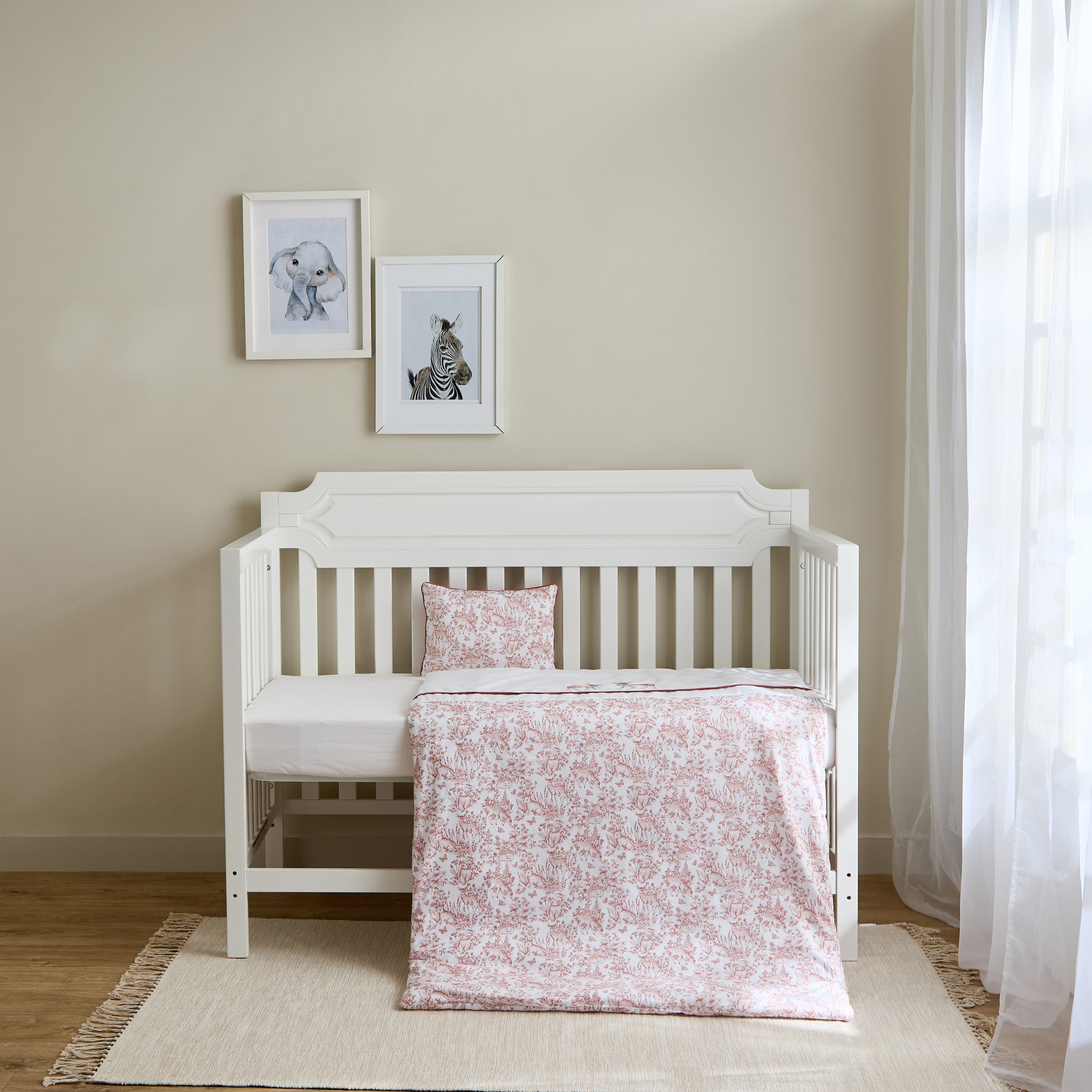 طقم لحاف بطبعات 4 قطع من جيجلز - 90x130 سم-baby-nursery-babybedding-image-9