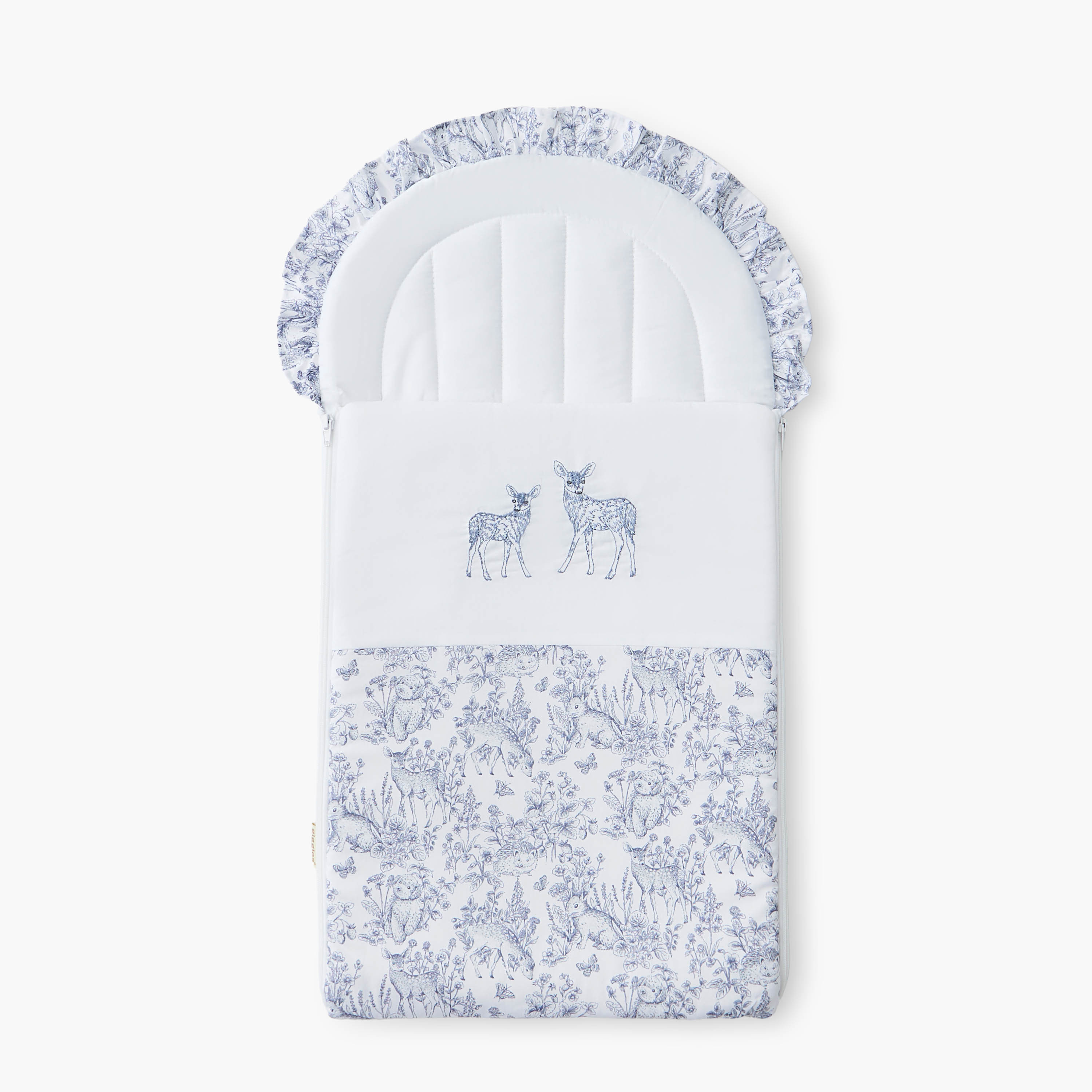 Giggles Deer Print Nest Bag - 38x75 cm-baby-nursery-blanketsandswaddles-swaddlesandsleepingbags-image-1