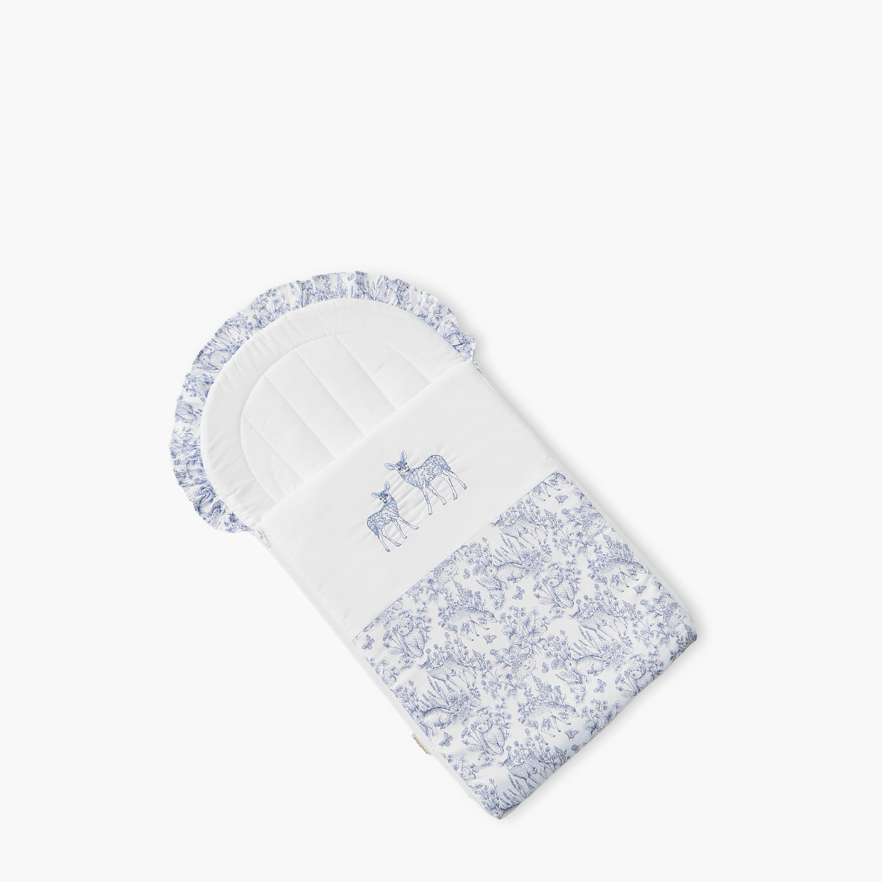 Giggles Deer Print Nest Bag - 38x75 cm-baby-nursery-blanketsandswaddles-swaddlesandsleepingbags-image-2
