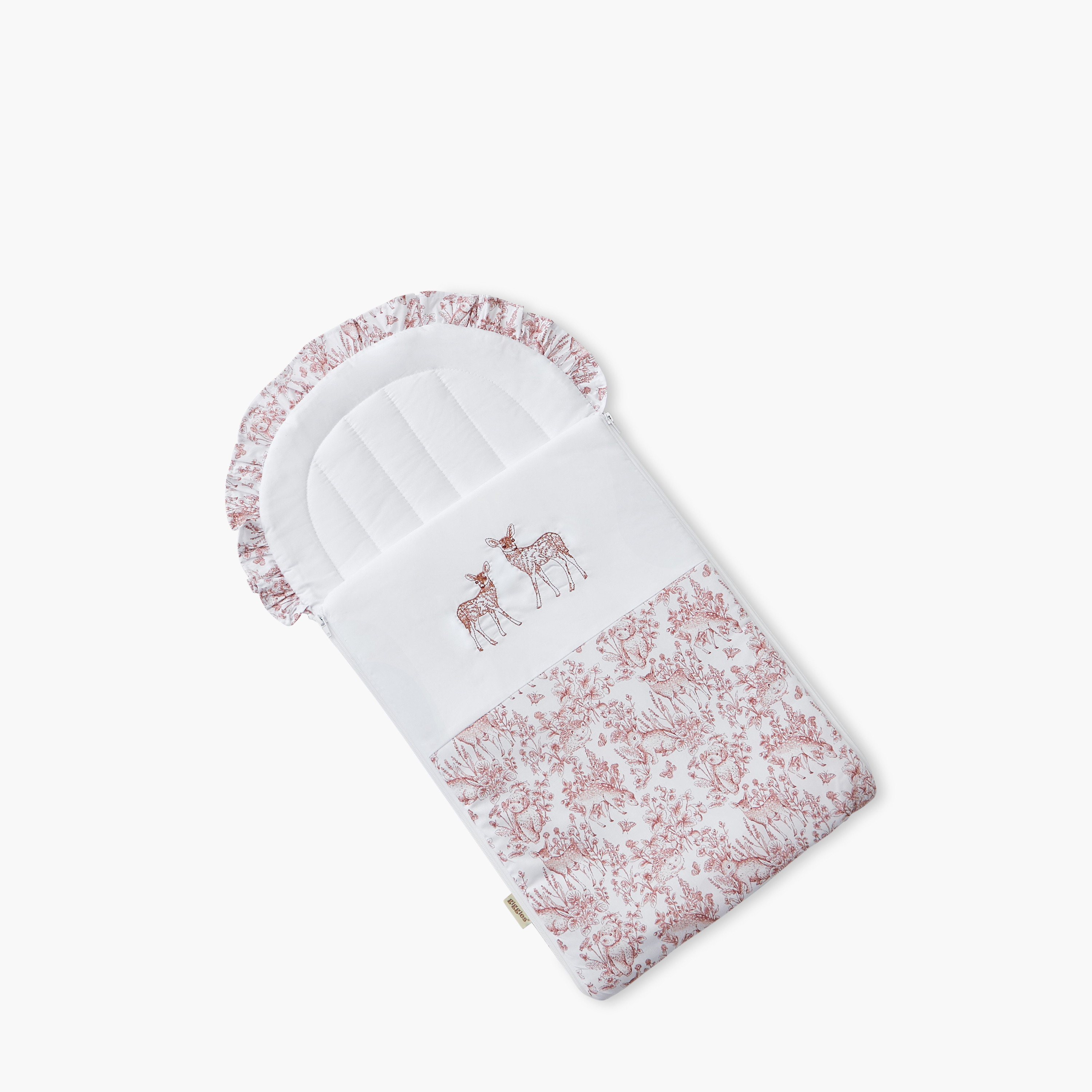 Giggles Deer Print Nest Bag - 38x75 cm-baby-nursery-blanketsandswaddles-swaddlesandsleepingbags-image-2
