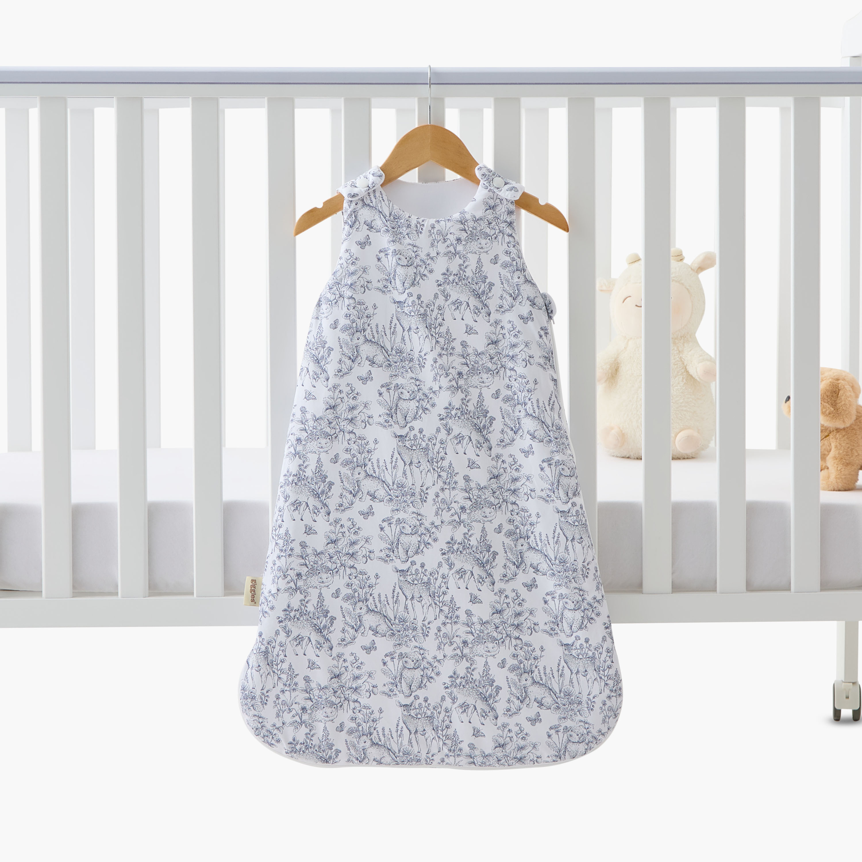 شنطة نوم للرضع بطبعات سفاري من جيجلز - من عمر 0 شهر فما فوق-baby-nursery-blanketsandswaddles-swaddlesandsleepingbags-image-1