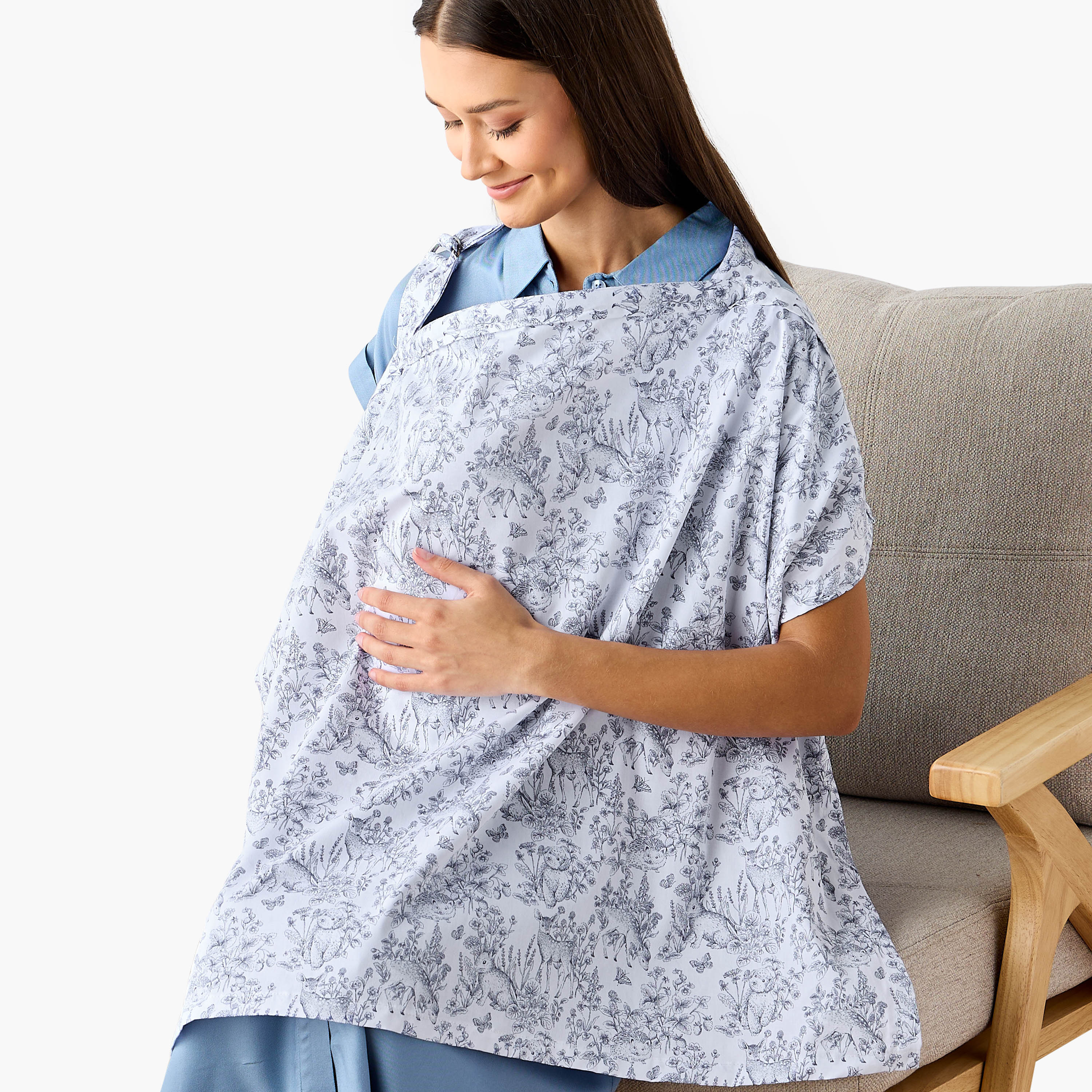 شنطة نوم بطبعات من جيجلز-baby-nursery-blanketsandswaddles-swaddlesandsleepingbags-image-1