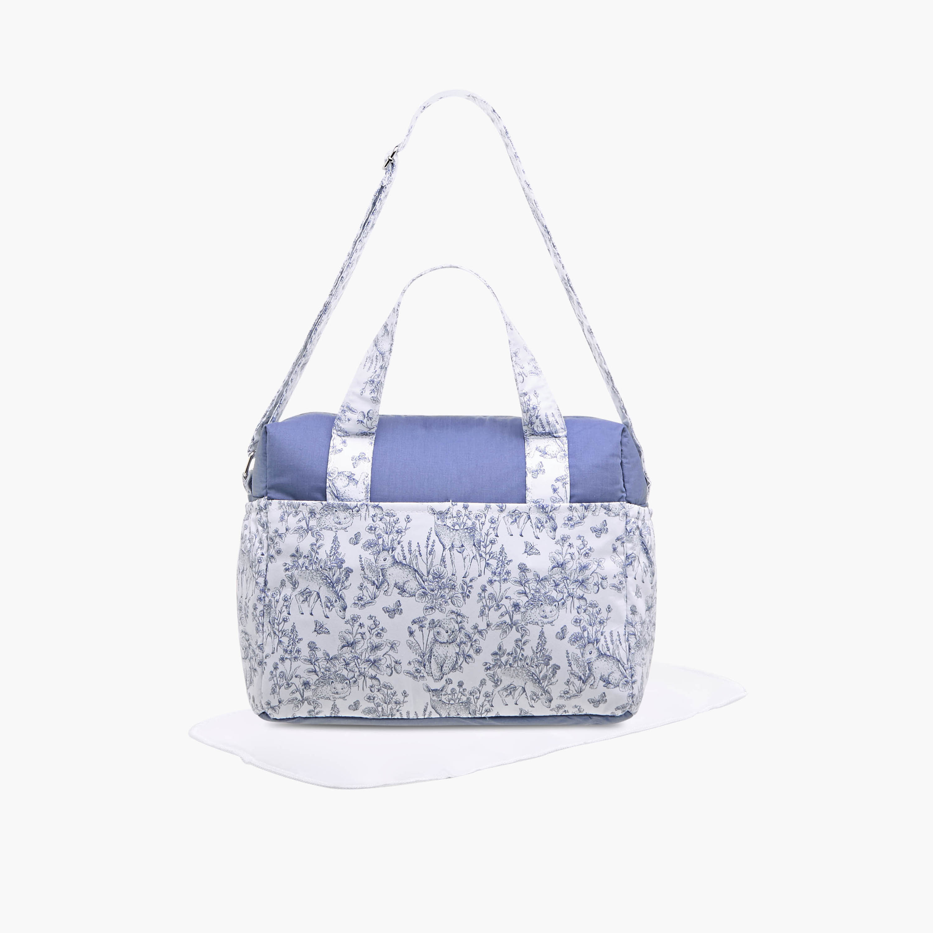 Giggles Printed Diaper Bag with Adjustable Strap and Zip Closure-baby-gear-diaperbags-image-1