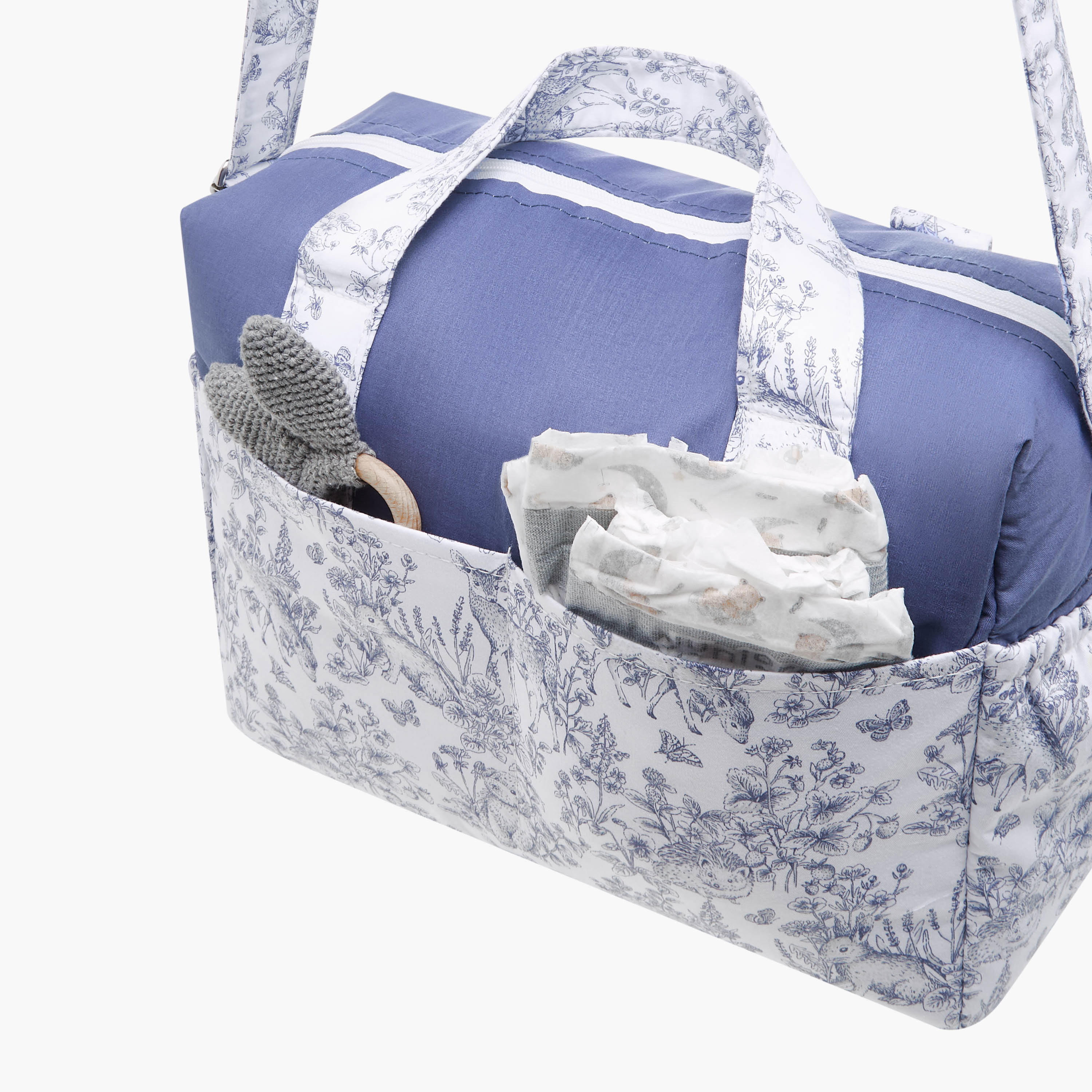 Giggles Printed Diaper Bag with Adjustable Strap and Zip Closure-baby-gear-diaperbags-image-10