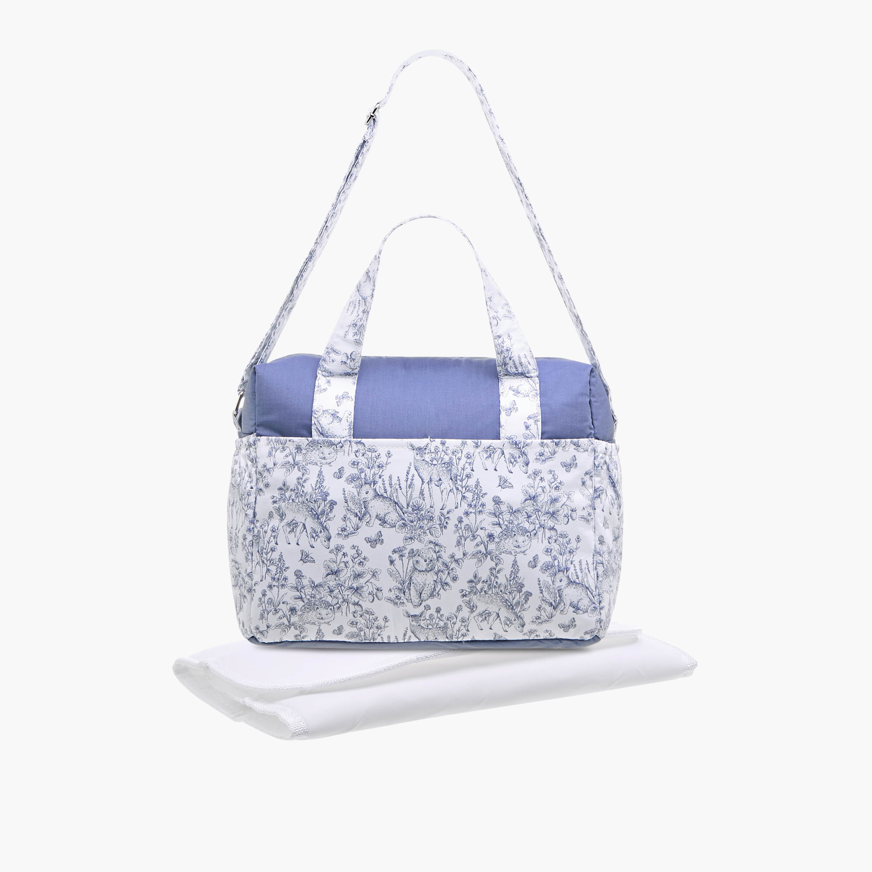 Giggles Printed Diaper Bag with Adjustable Strap and Zip Closure-baby-gear-diaperbags-image-3