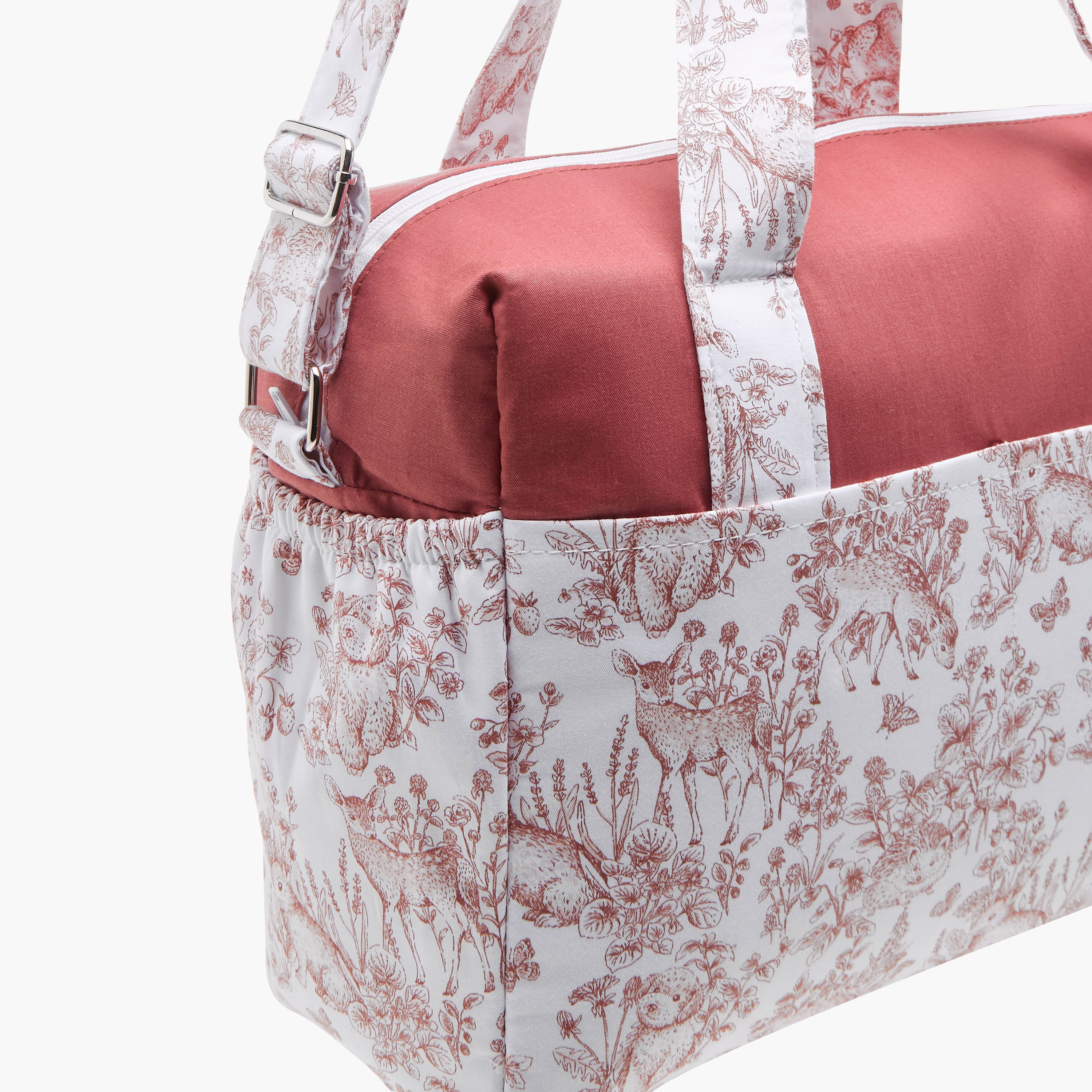 Giggles Printed Diaper Bag with Adjustable Strap and Zip Closure-baby-gear-diaperbags-image-8