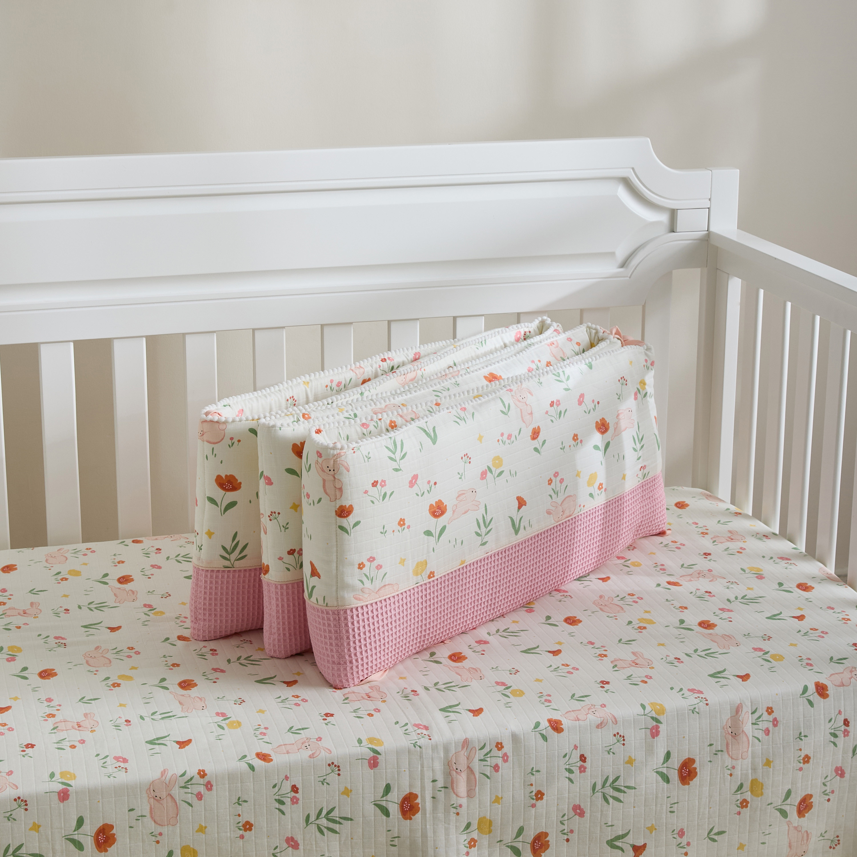 طقم مفروشات سرير 4 قطع بطبعات حيوانات من جونيورز-baby-nursery-babybedding-image-13