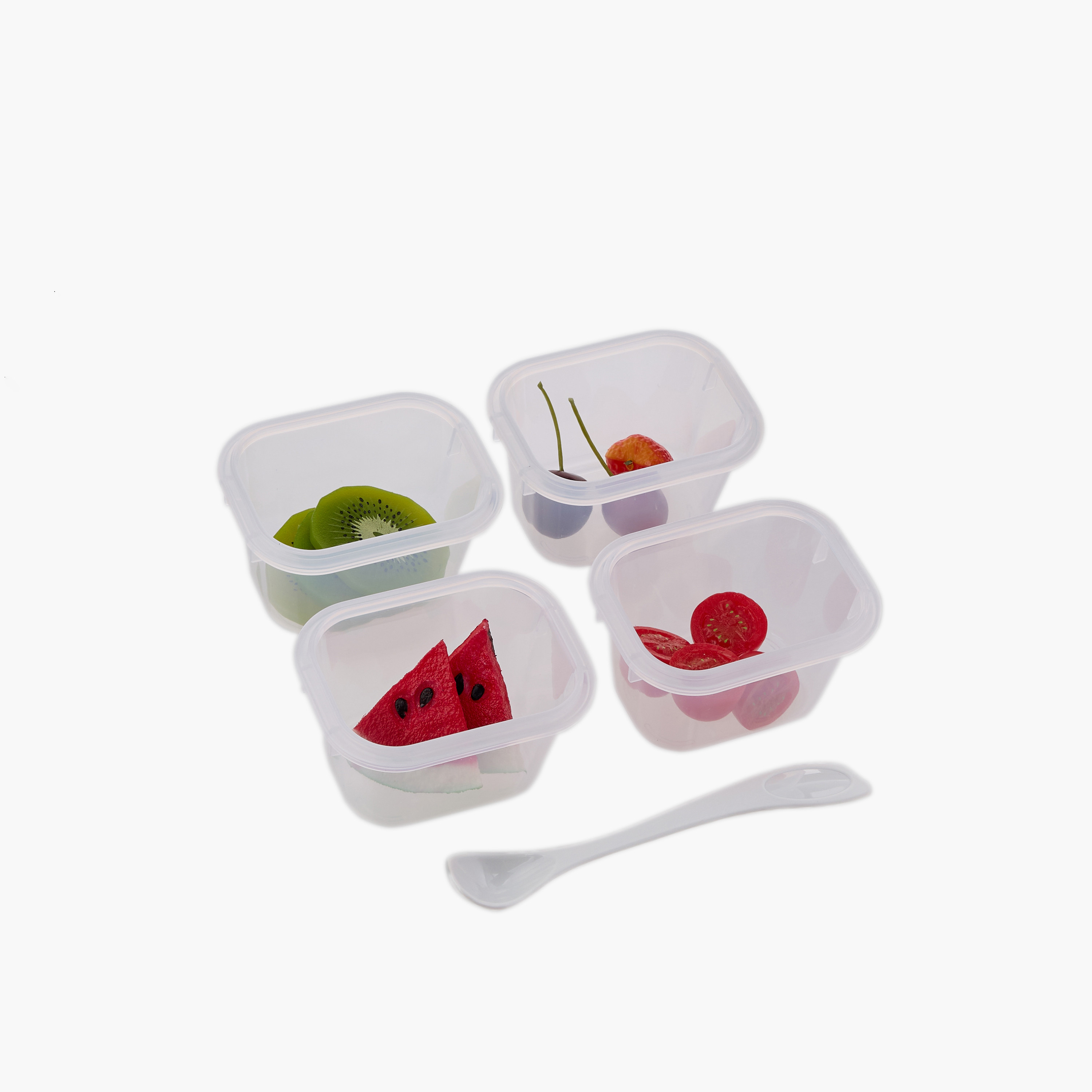 طقم حاويات طعام أطفال خالية من بيسفينول أ 4 قطع مع ملعقة من جونيورز-baby-feeding-mealtimeessentials-image-5