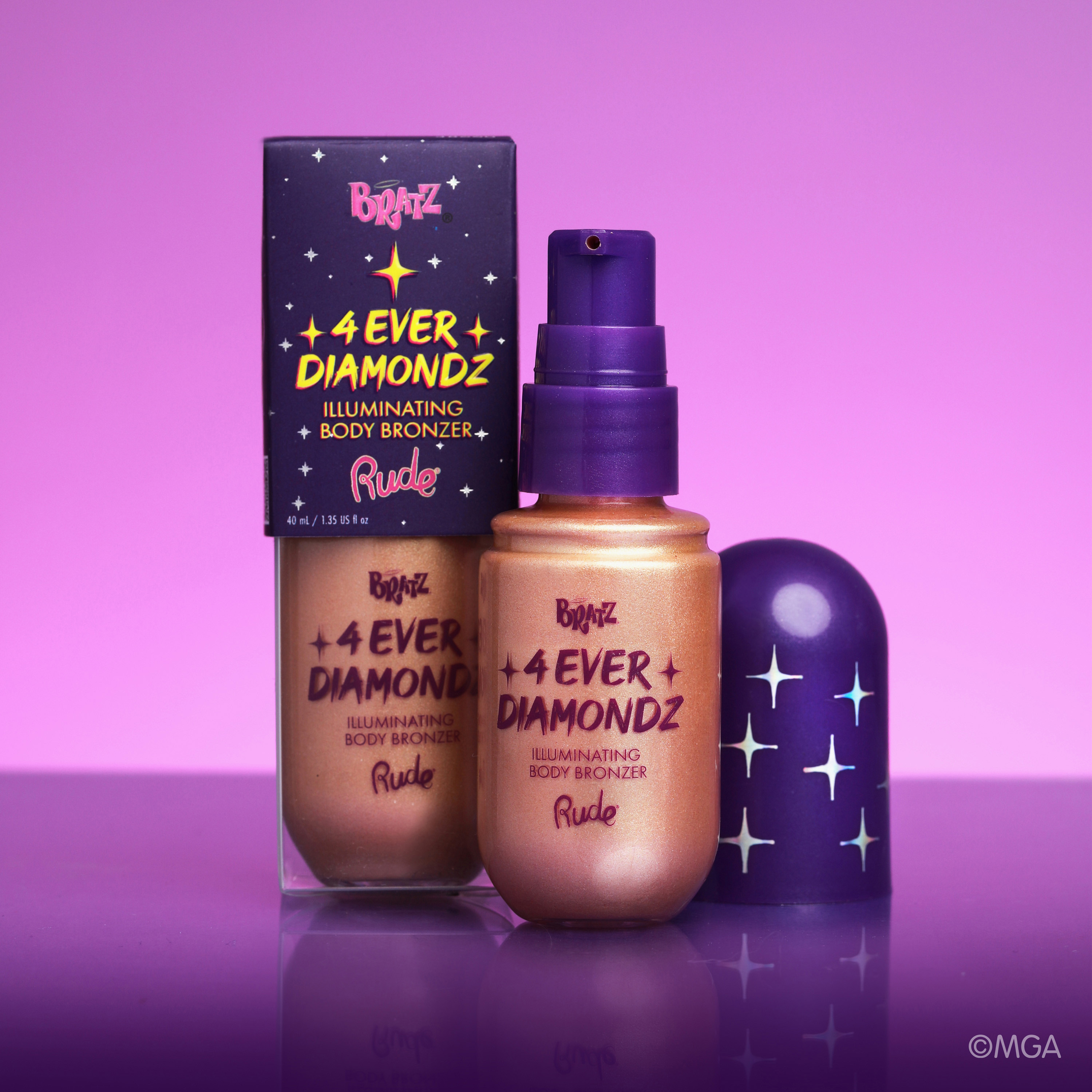 Rude Bratz 4Ever Diamondz Illuminating Body Bronzer - 40 ml-beautyandpersonalcare-makeup-face-bronzers-image-2