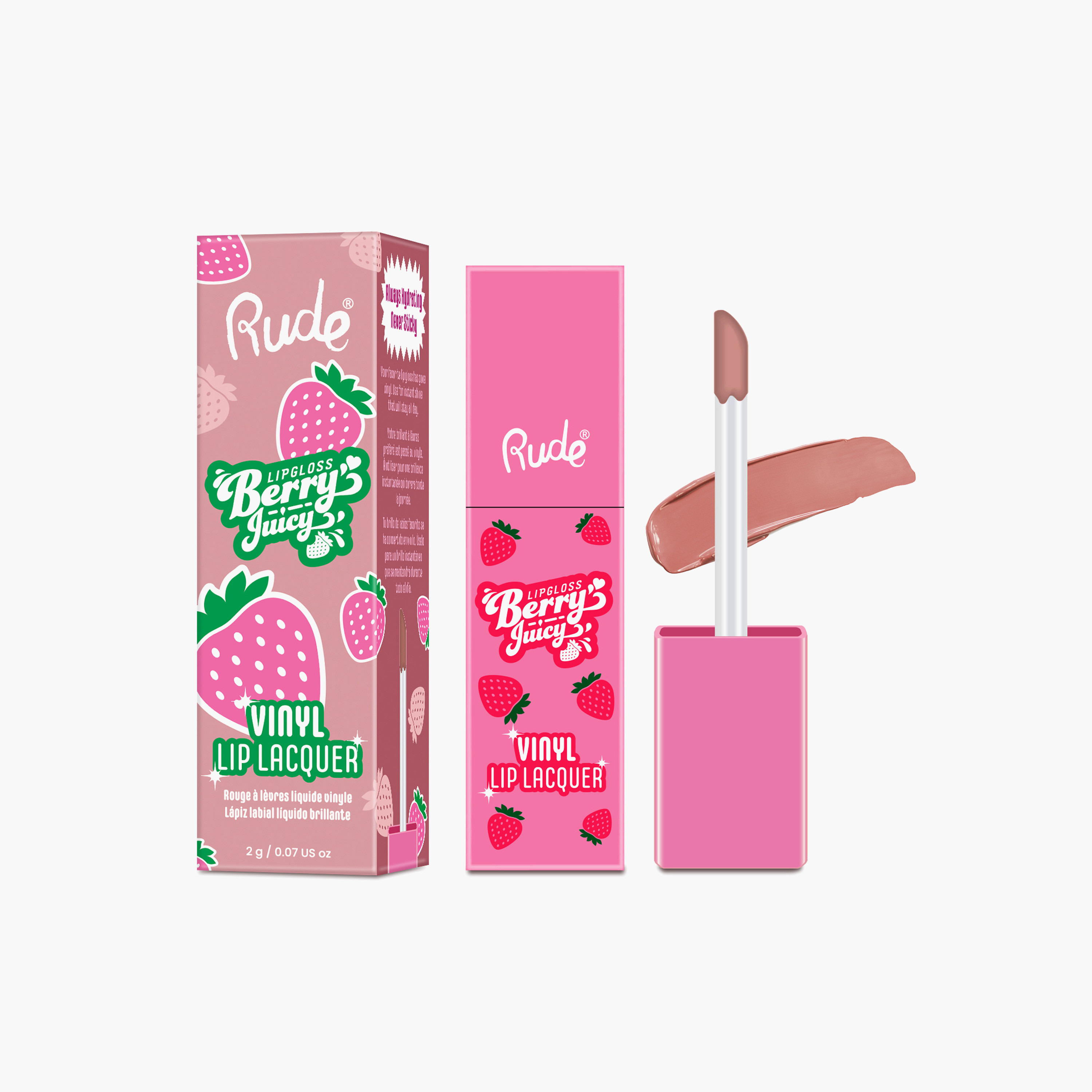 Rude Berry Juicy Vinyl Lip Lacquer - 2 gms-beautyandpersonalcare-makeup-lips-lipglossesandbalms-image-2