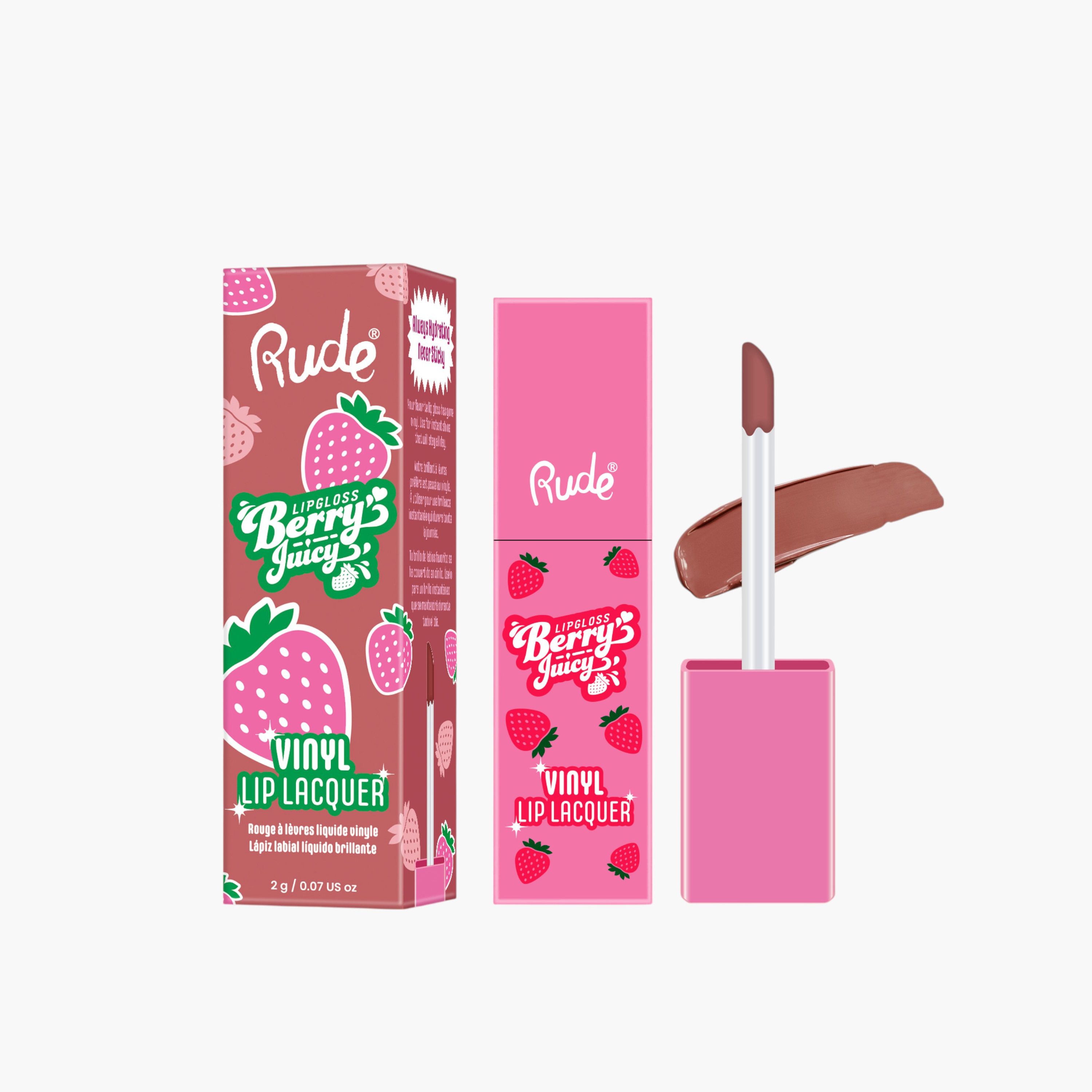Rude Berry Juicy Vinyl Lip Lacquer - 2 gms-beautyandpersonalcare-makeup-lips-lipglossesandbalms-image-4