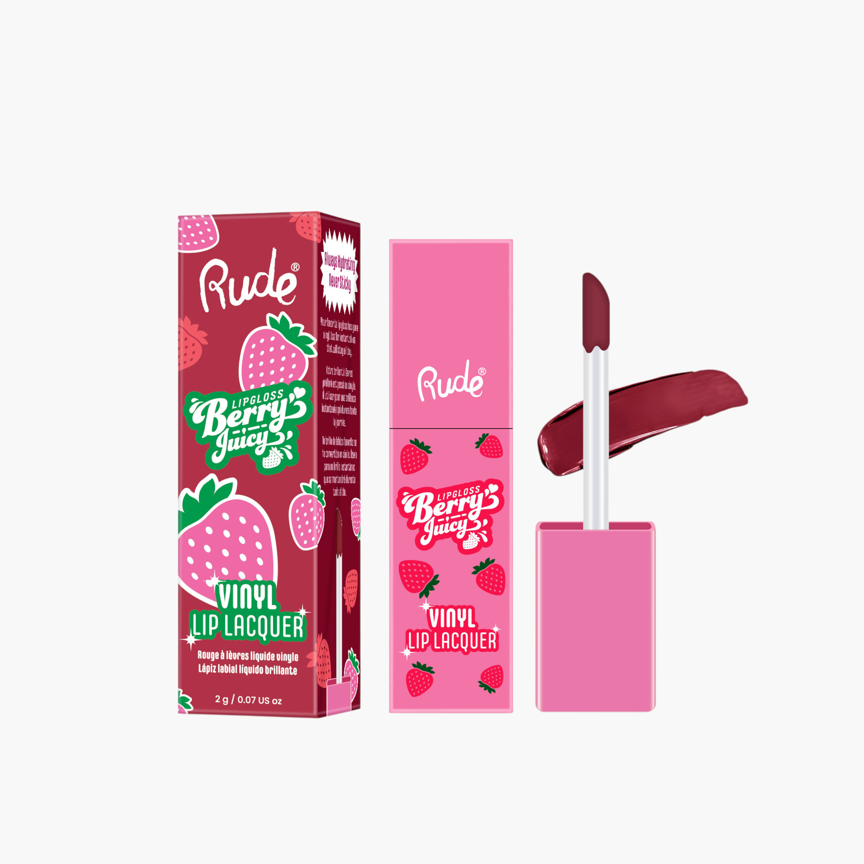 Rude Berry Juicy Vinyl Lip Lacquer - 2 gms-beautyandpersonalcare-makeup-lips-lipglossesandbalms-image-6