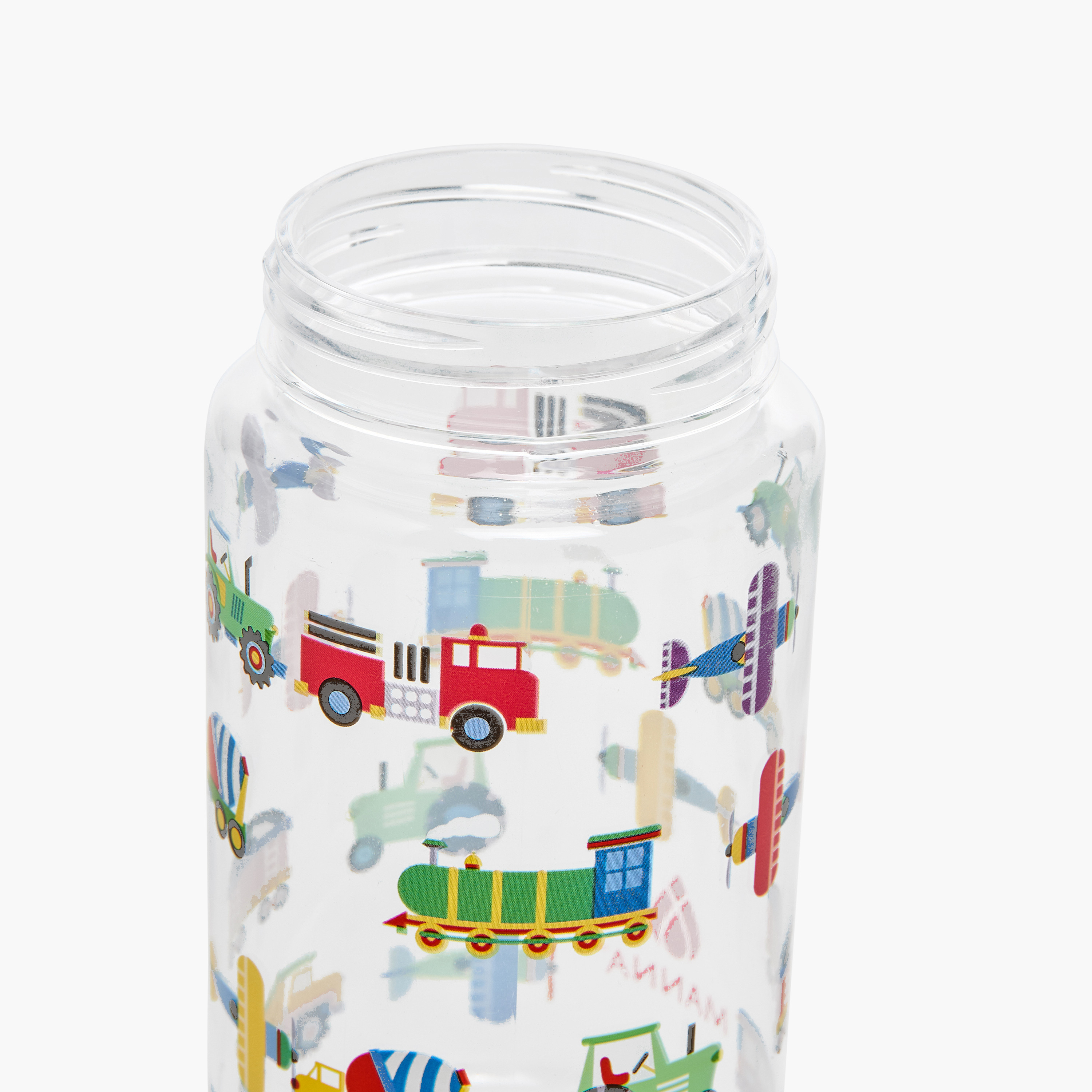 Manna Truck Plastic Water Bottle with Sipper and Name Tag Hanger – 440 ml-promo_LS20_OMN-image-7