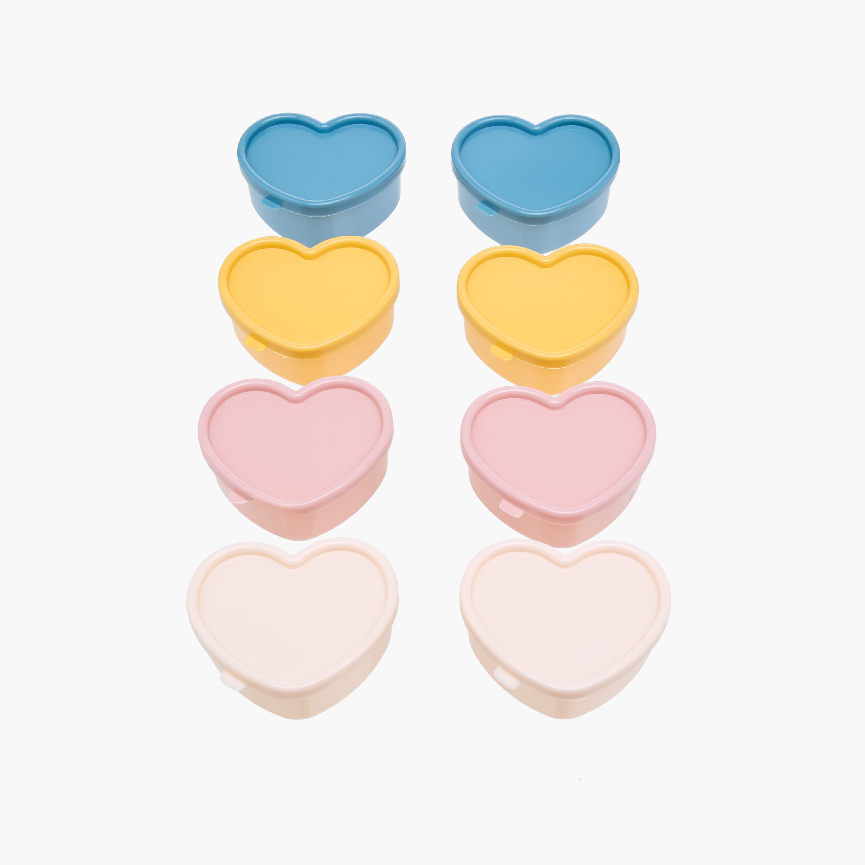 Core Kitchen 8-Piece Heart-Shaped Mini Condiment Container Set-school-lunchessentials-lunchboxes-image-1