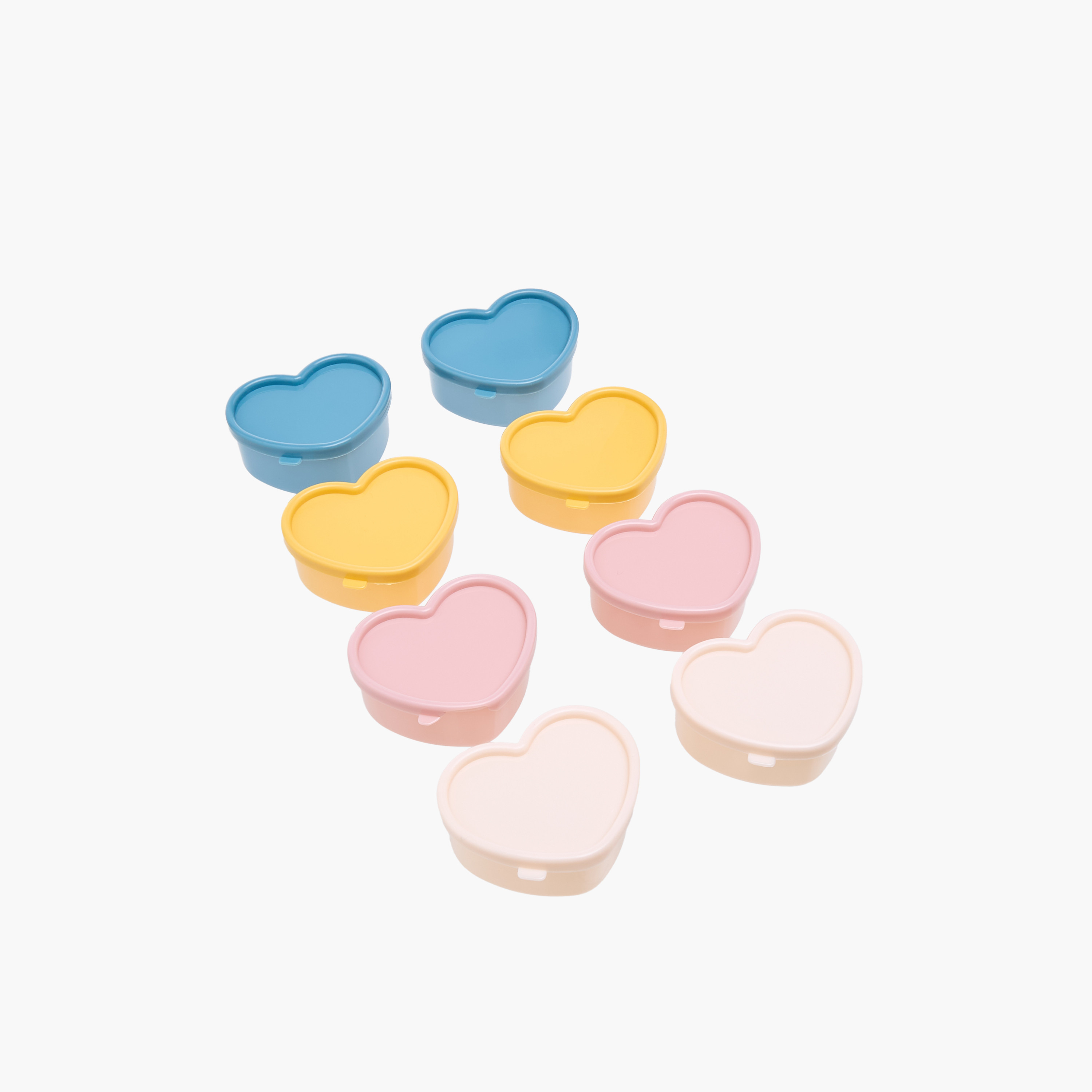 Core Kitchen 8-Piece Heart-Shaped Mini Condiment Container Set-school-lunchessentials-lunchboxes-image-2