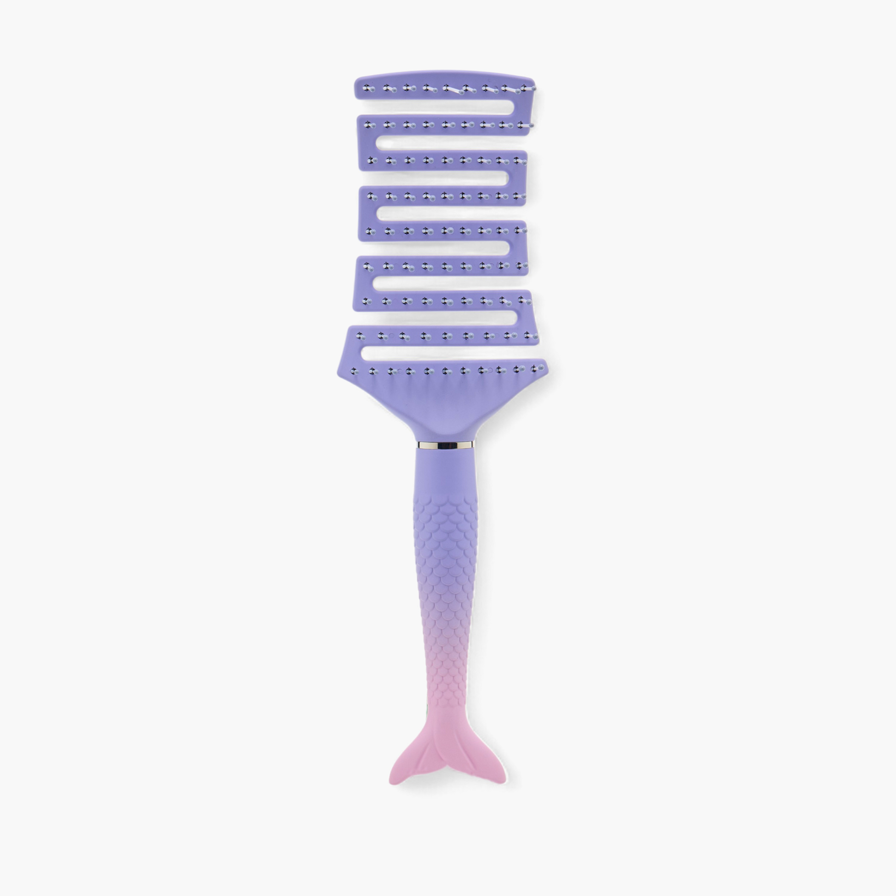 Mermaid Tail Shaped Detangle Hairbrush-beautyandpersonalcare-hair-stylingtools-hairbrushesandcombs-image-1