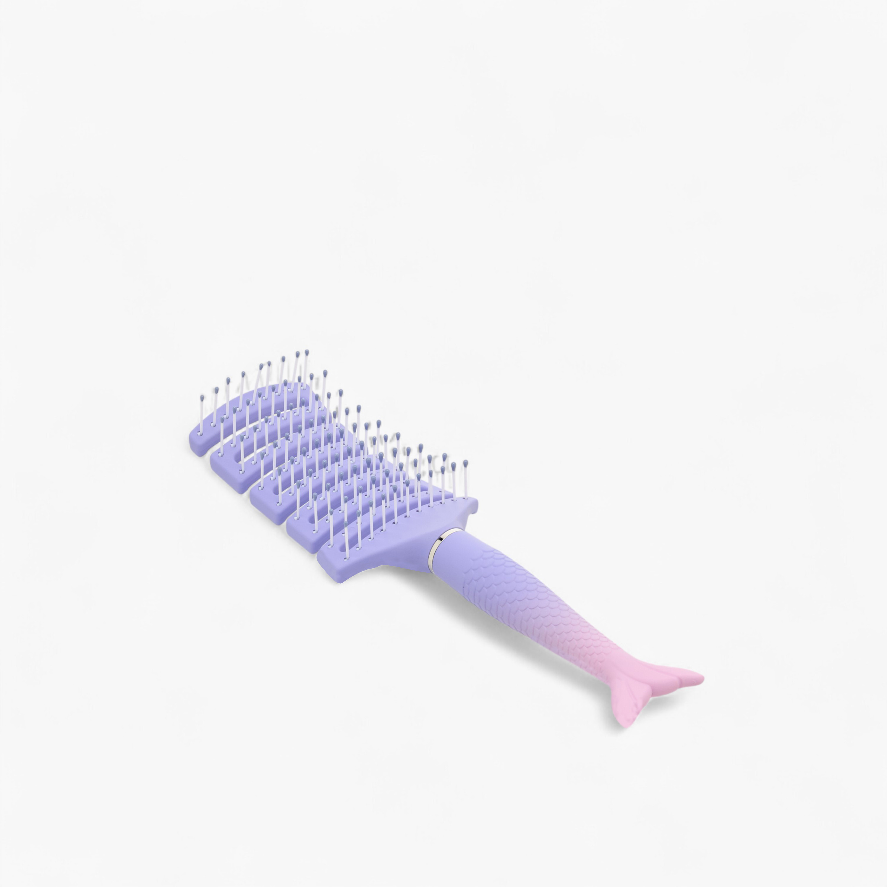 Mermaid Tail Shaped Detangle Hairbrush-beautyandpersonalcare-hair-stylingtools-hairbrushesandcombs-image-3