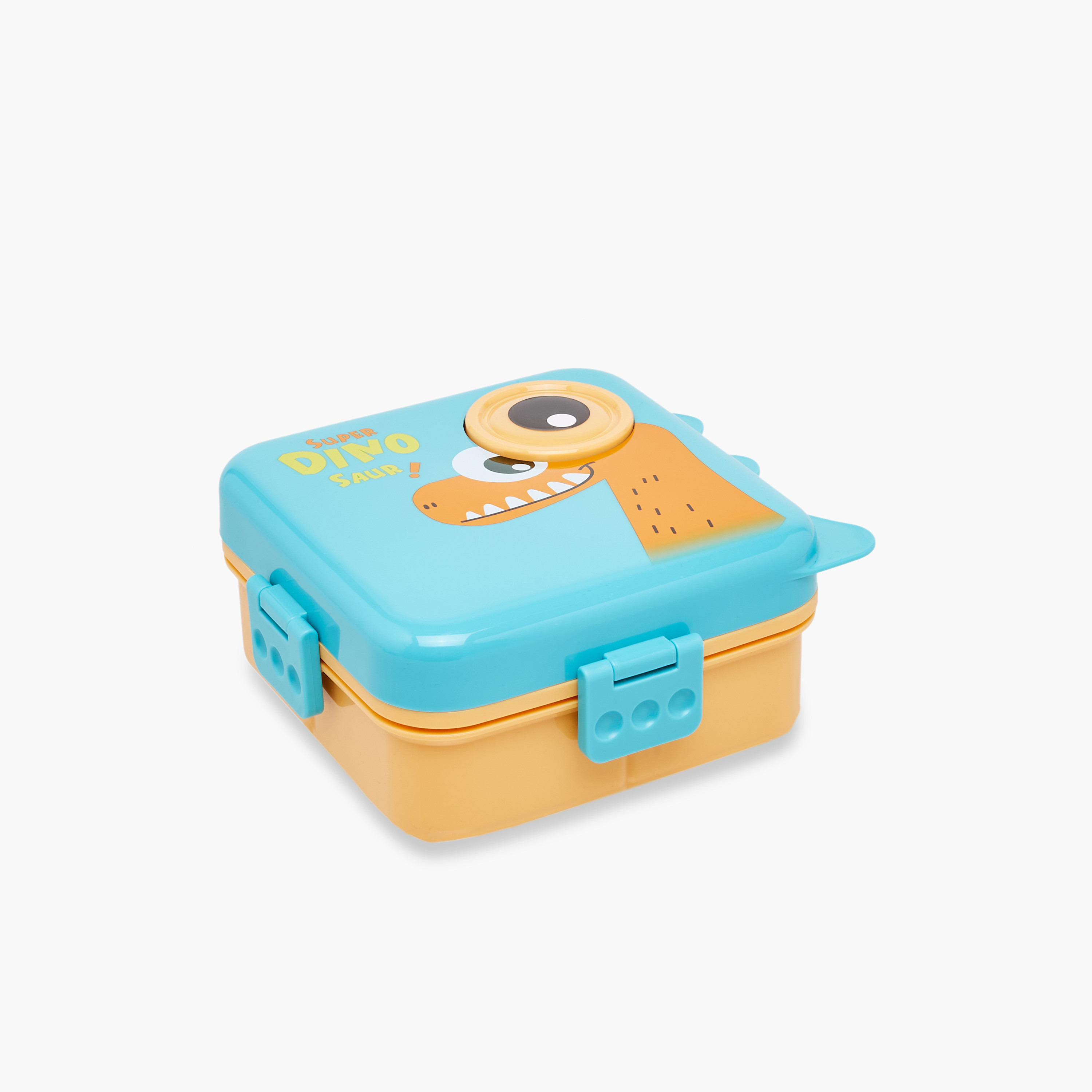 صندوق غداء مقسم بطبعات ديناصور وملعقة-school-lunchessentials-lunchboxes-image-2