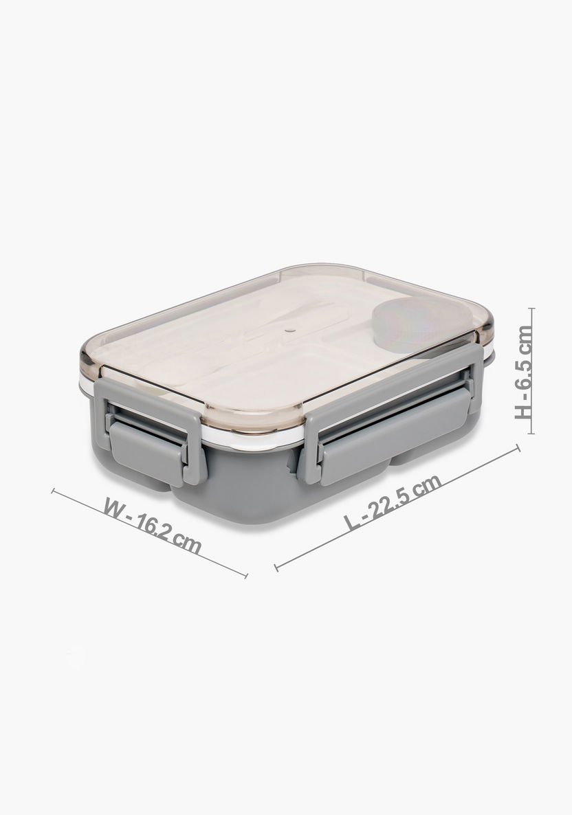 Shop Solid Sectioned Lunch Box with Cutlery Online | Centrepoint UAE