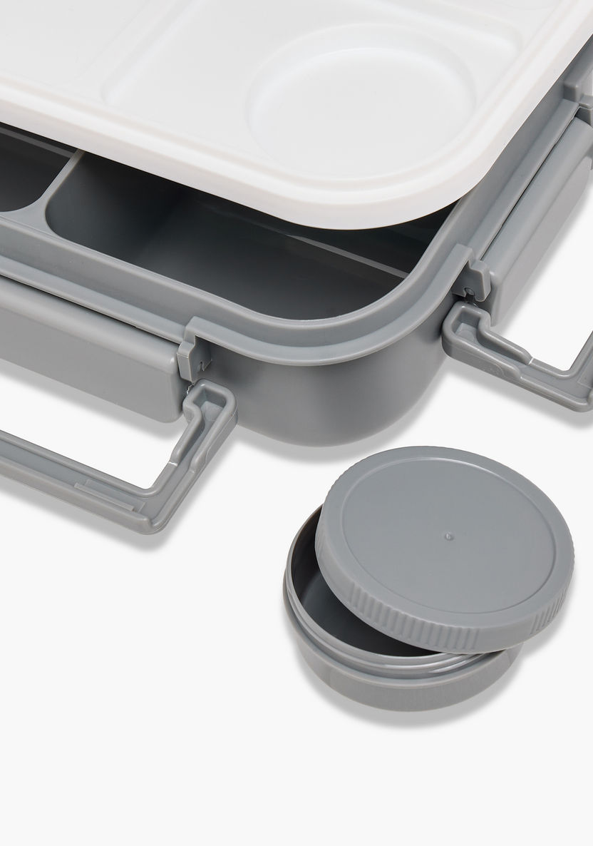 Shop Solid Sectioned Lunch Box with Cutlery Online | Centrepoint UAE