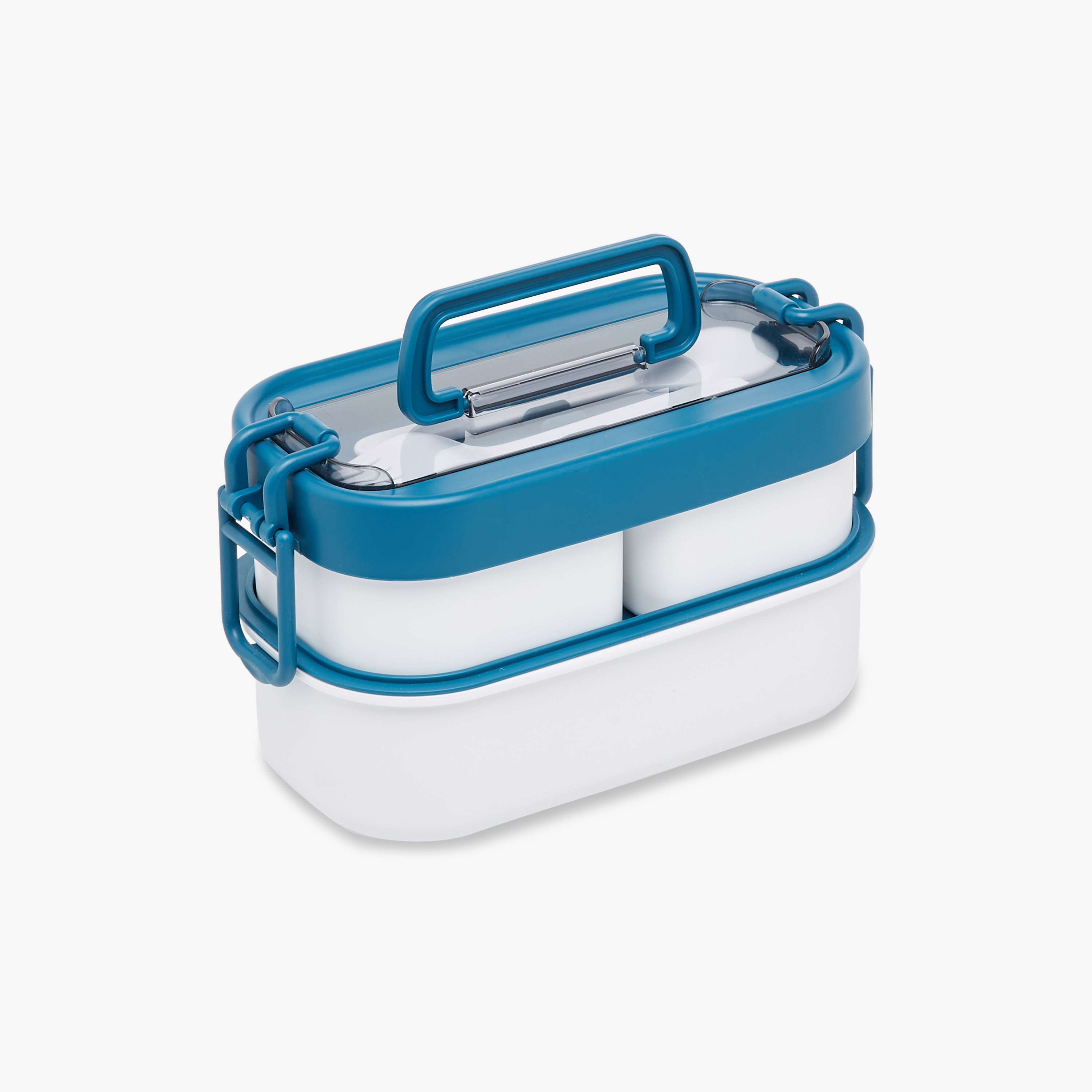 Solid 3-Compartment Lunch Box with Spoon and Fork - 1.3 L-school-lunchessentials-lunchboxes-image-2