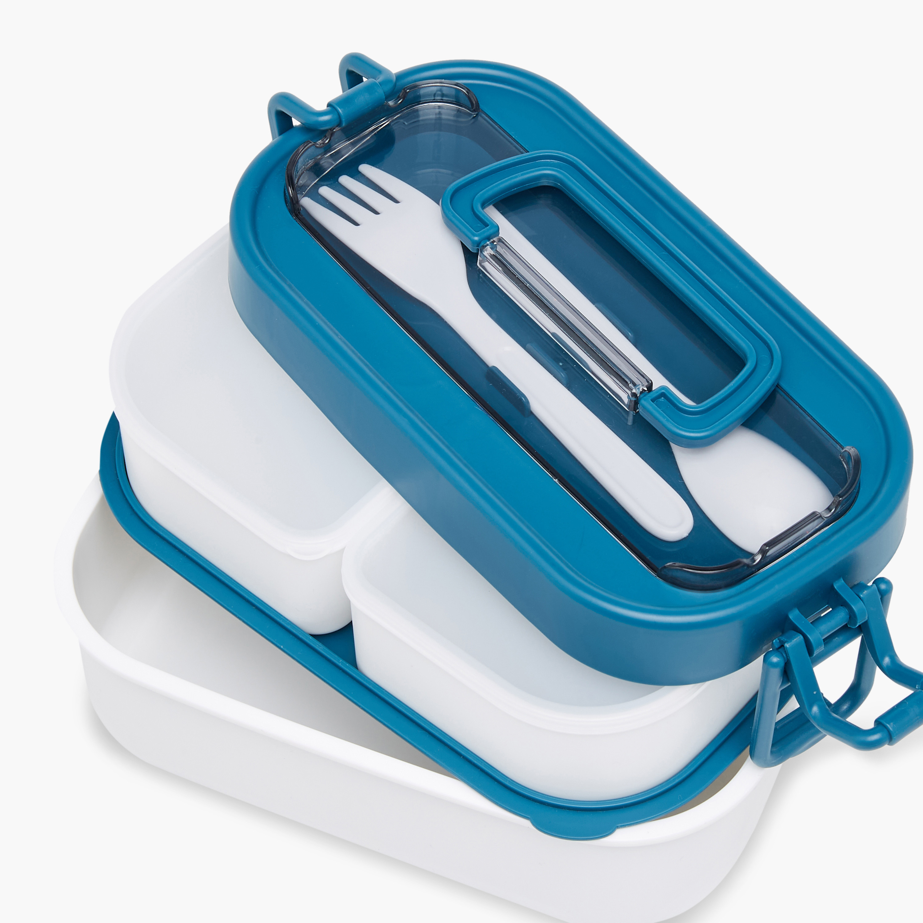 Solid 3-Compartment Lunch Box with Spoon and Fork - 1.3 L-school-lunchessentials-lunchboxes-image-5