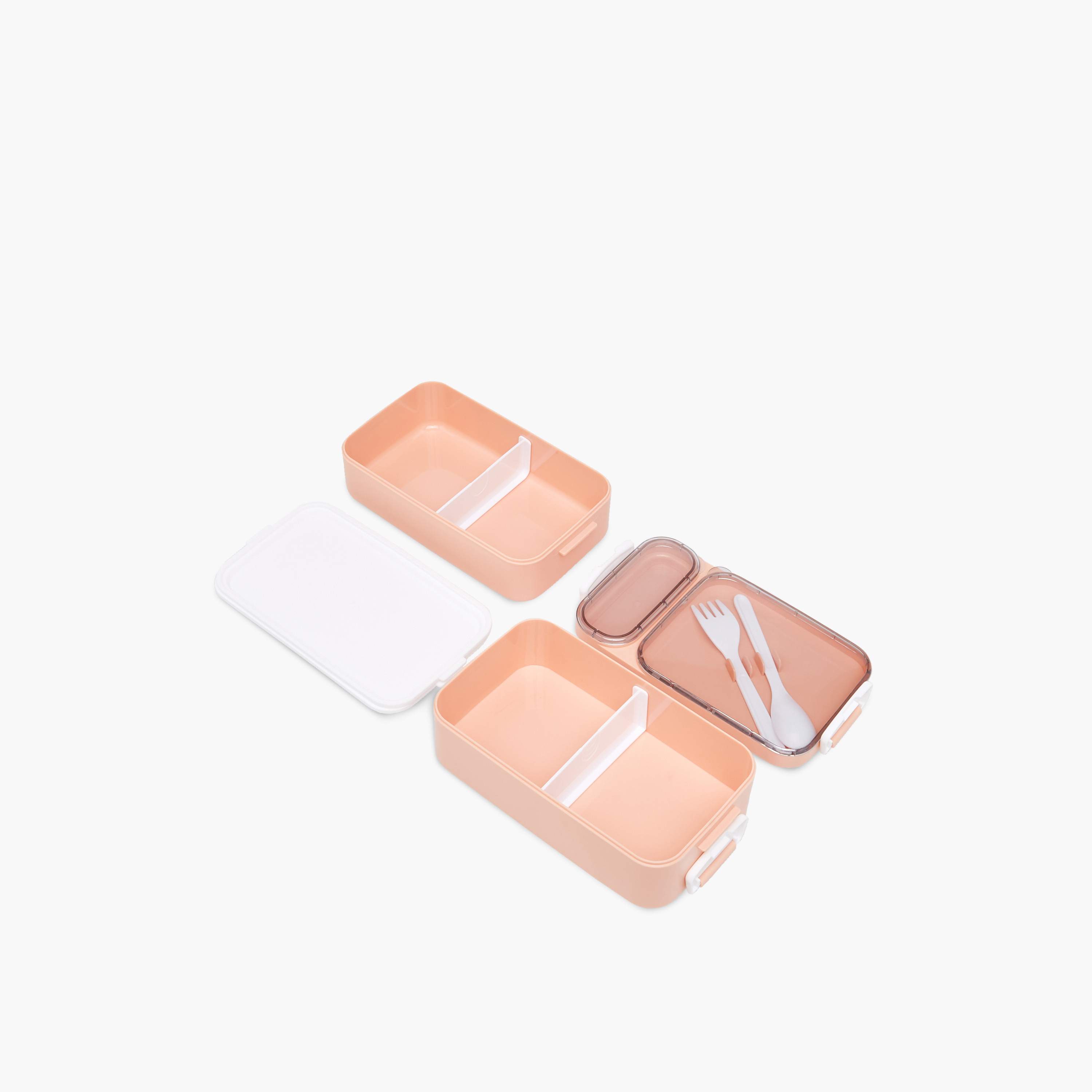 Solid 3-Compartment Lunch Box with Spoon and Fork - 1.6 L-school-lunchessentials-lunchboxes-image-4