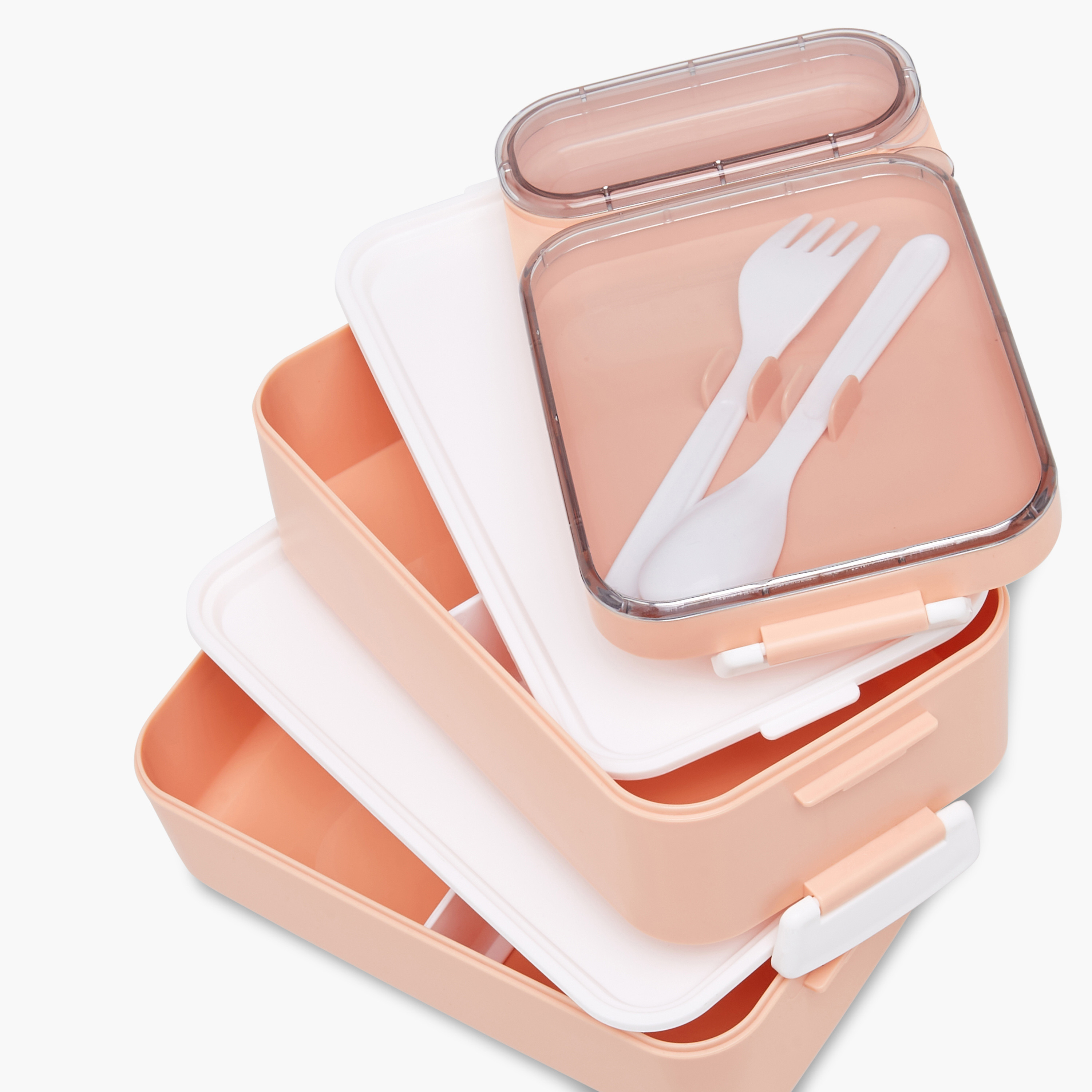 Solid 3-Compartment Lunch Box with Spoon and Fork - 1.6 L-school-lunchessentials-lunchboxes-image-5
