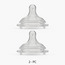 Juniors Fast Flow Silicone Teat - Pack of 2, 0-12 months-baby-feeding-feedingbottles-bottlesandteats-image-1