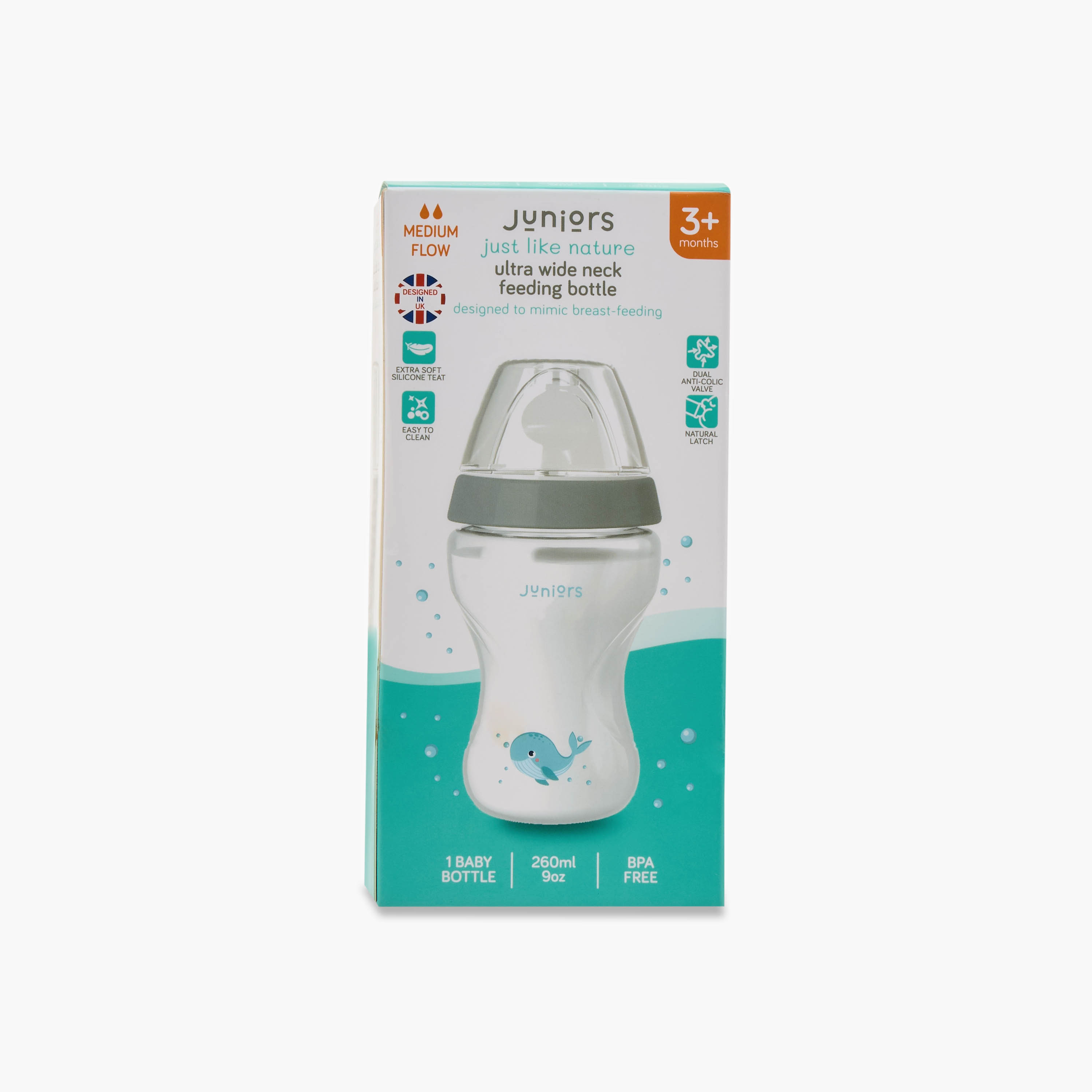 Juniors Medium Flow Feeding Bottle - 260 ml-baby-feeding-feedingbottles-bottlesandteats-image-14