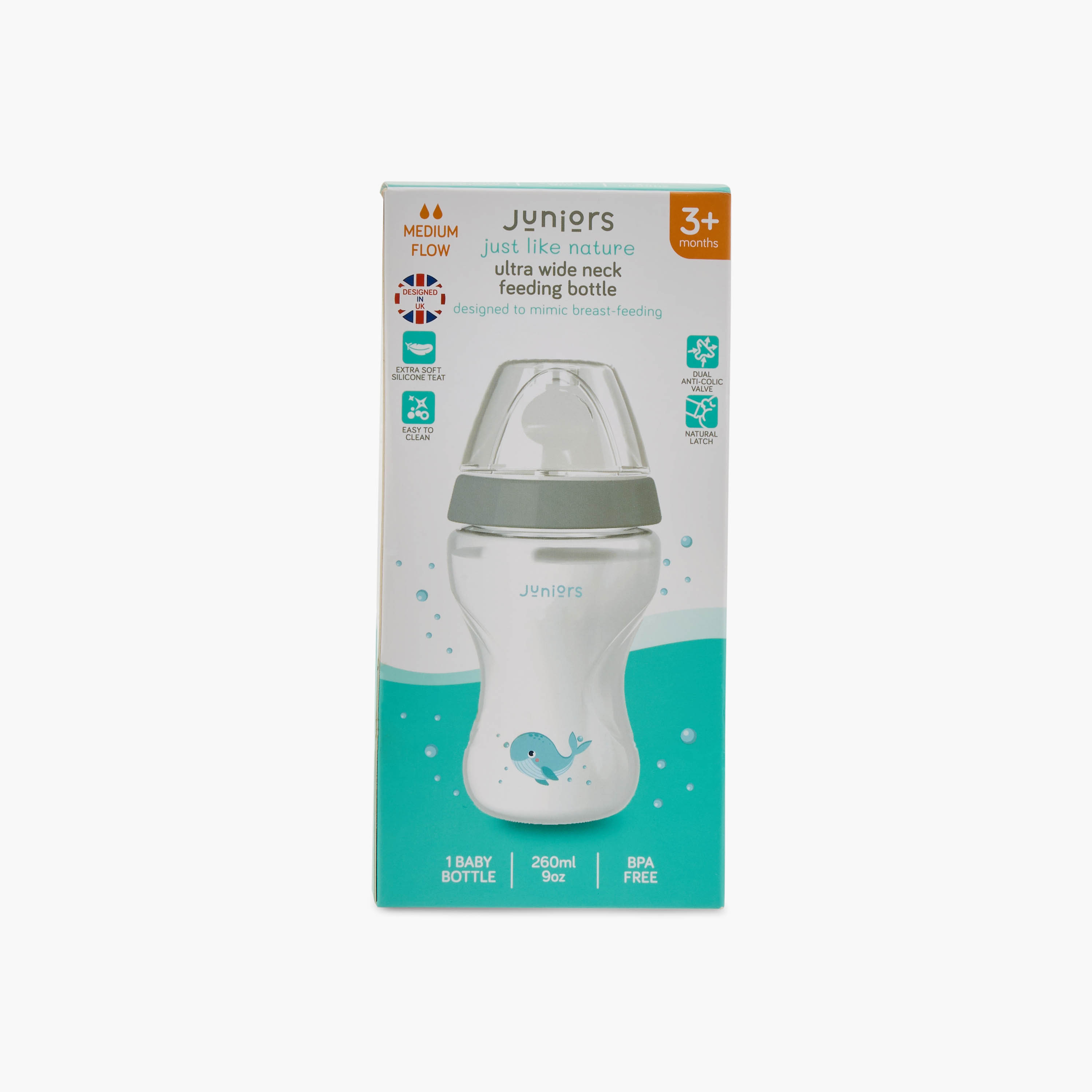 Juniors Medium Flow Feeding Bottle - 260 ml-baby-feeding-feedingbottles-bottlesandteats-image-14