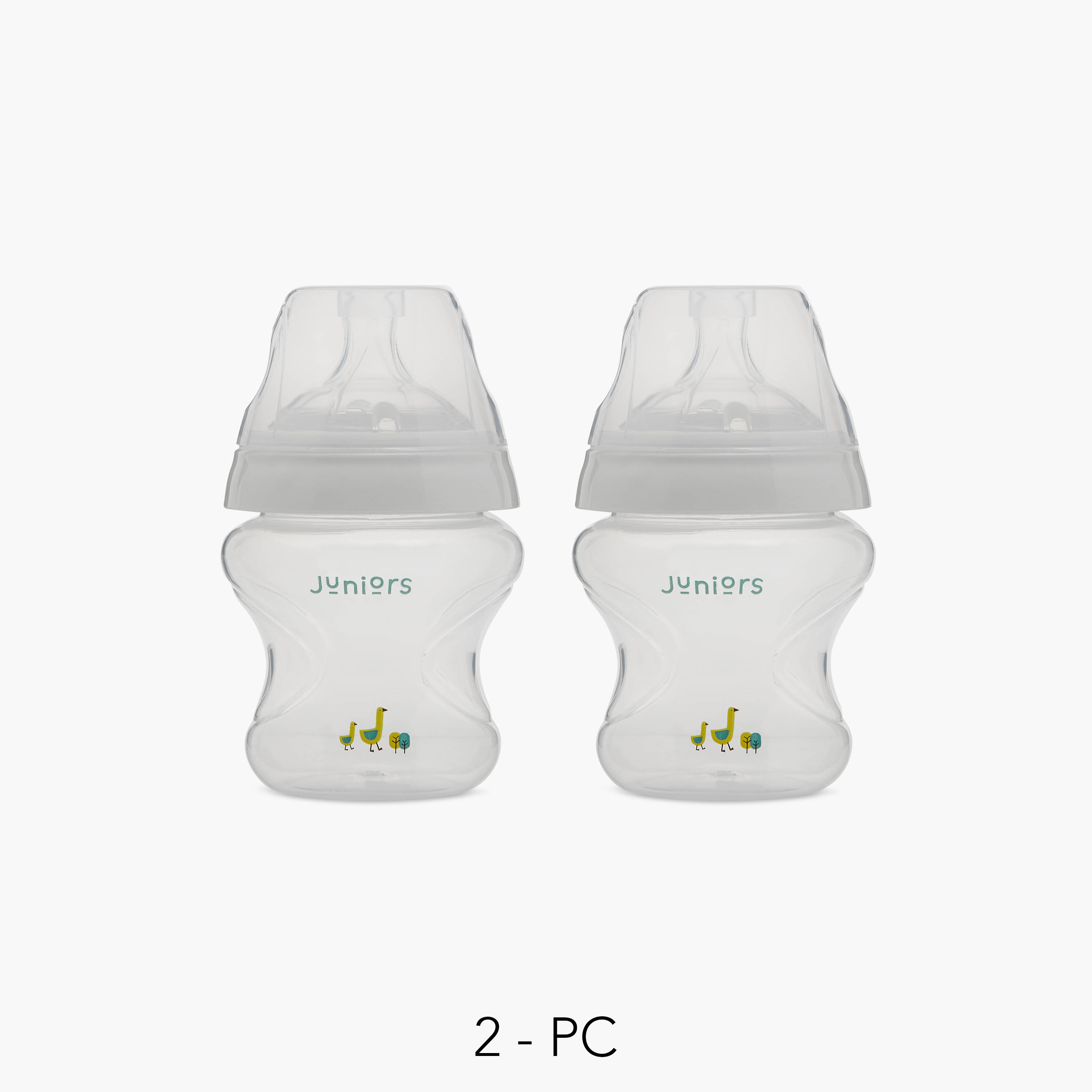 Juniors 2-Piece Dual Anticolic Ultrawide-Neck Slow Flow Feeding Bottle Set - 150 ml-baby-feeding-feedingbottles-bottlesandteats-image-1