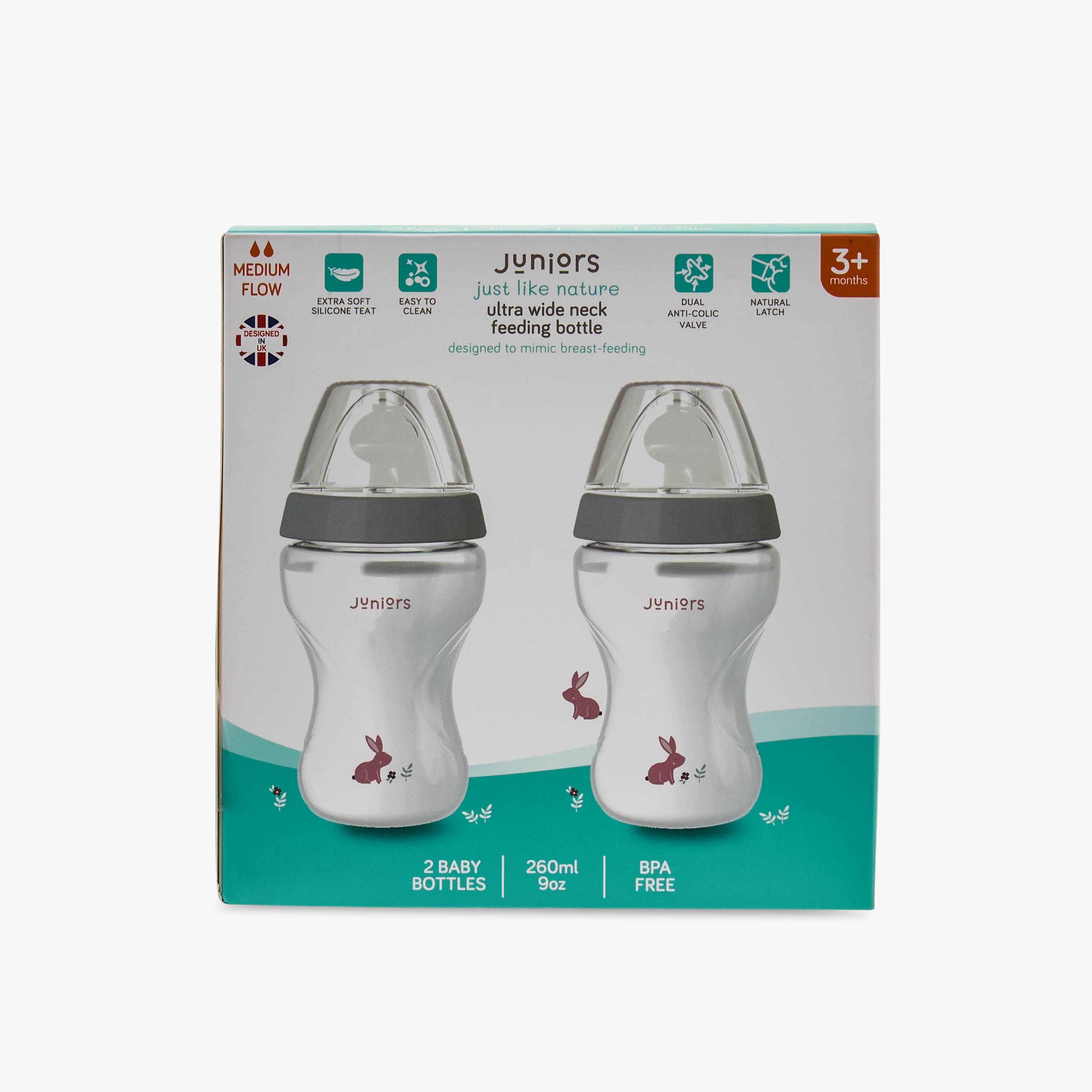 Juniors Medium Flow Feeding Bottle - 260 ml-baby-feeding-feedingbottles-bottlesandteats-image-13