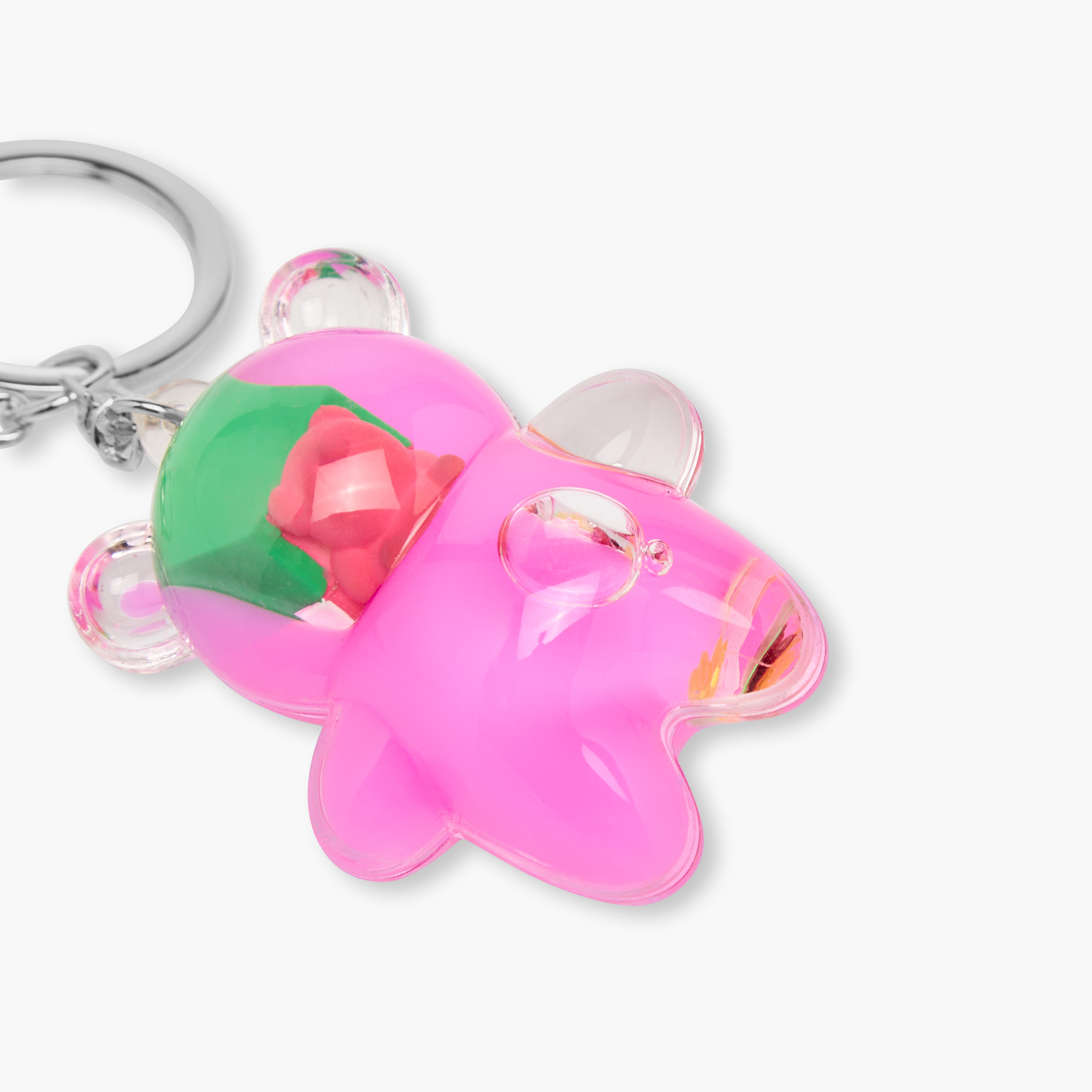 Floating Glitter Bear Keyring with Lobster Hook-girls-accessories-keyringsandbagcharms-image-3