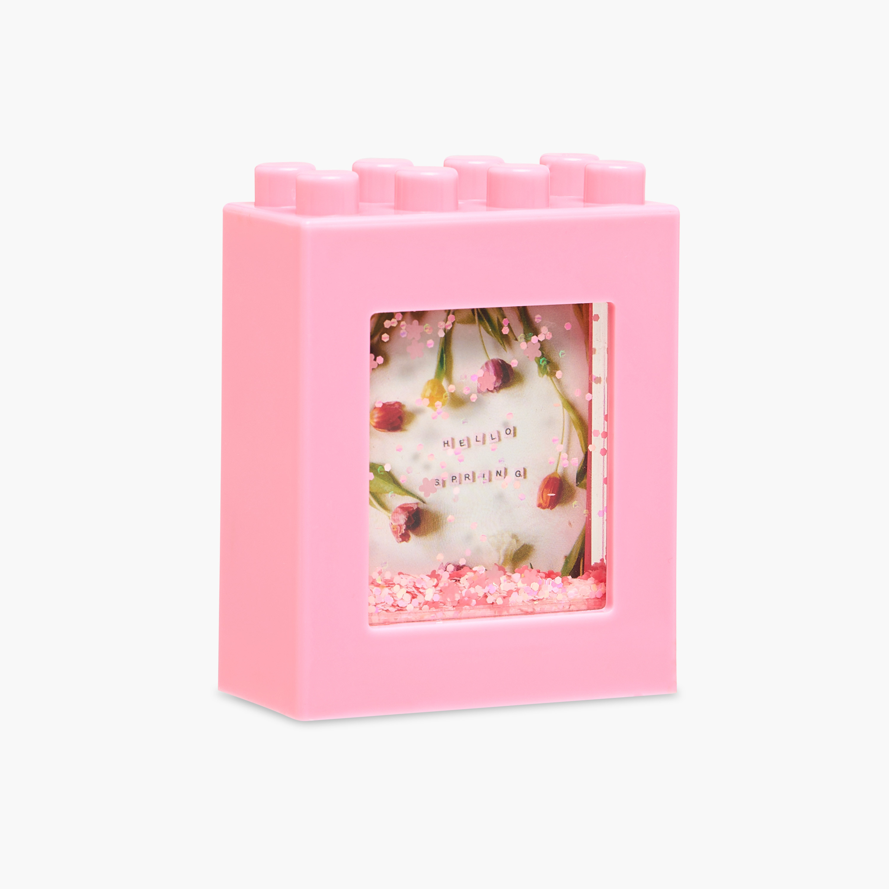 Acrylic Floating Photo Frame with Glitter and Light - 6x9x3 cms-household-walldecorandmirrors-photoframes-image-2