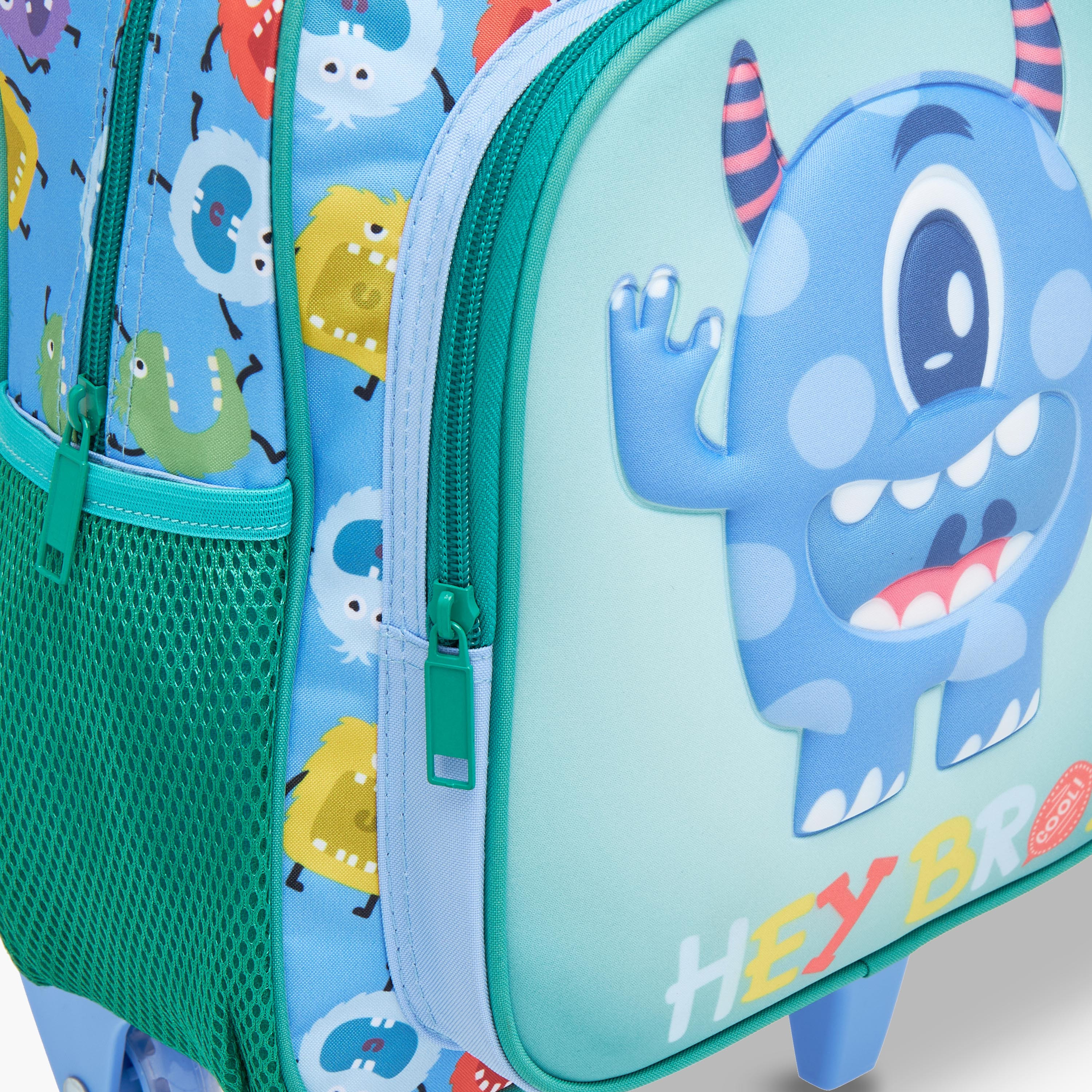 MUST Printed 3-Piece School Trolley Bag Set for Boys 2-5 Years with Lunch Bag and Pencil Pouch -school-bagsandbackpacks-trolleybags-image-11