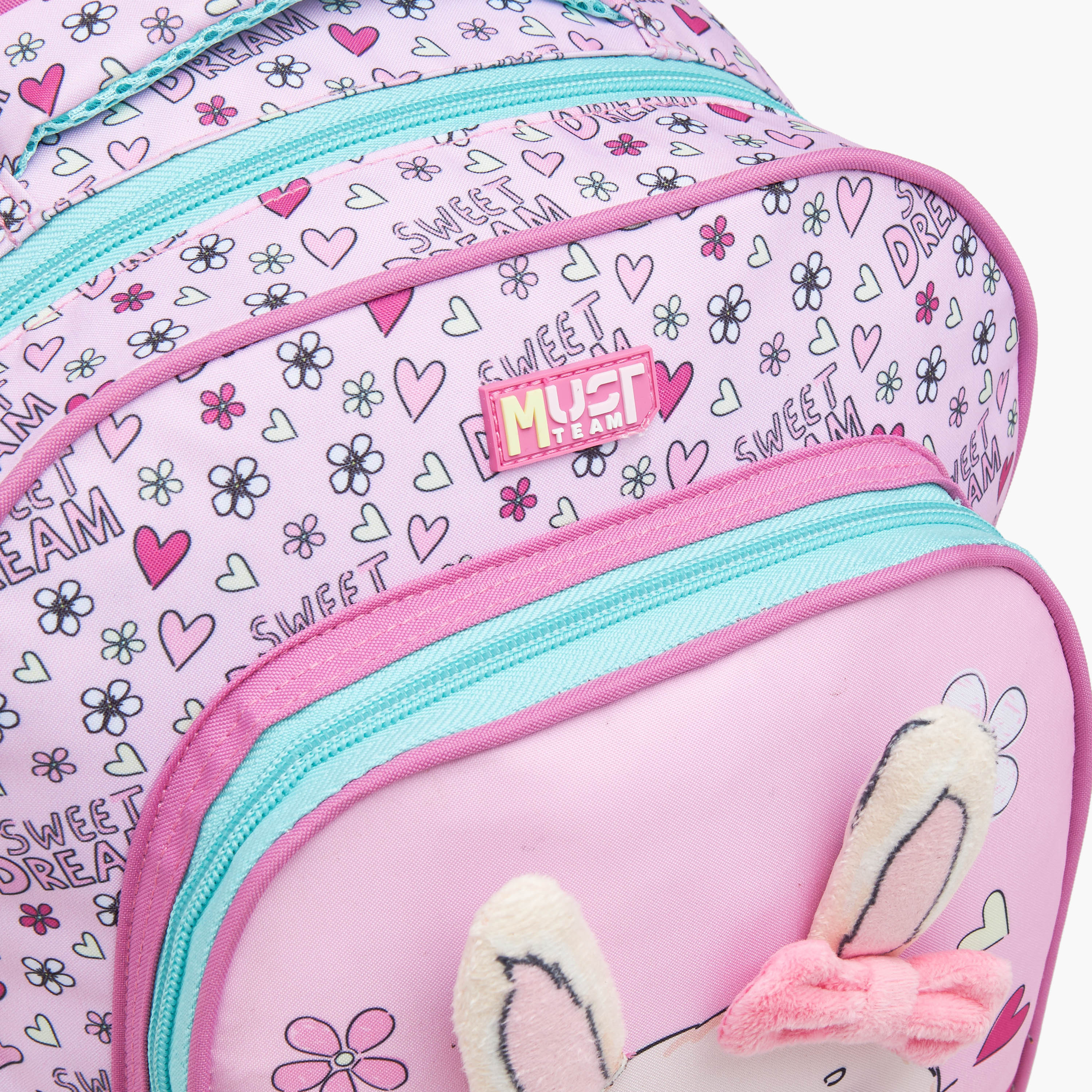 MUST Animal Print 3-Piece School Trolley Bag Set for Girls 2-5 Years with Lunch Bag and Pencil Pouch -school-bagsandbackpacks-trolleybags-image-10