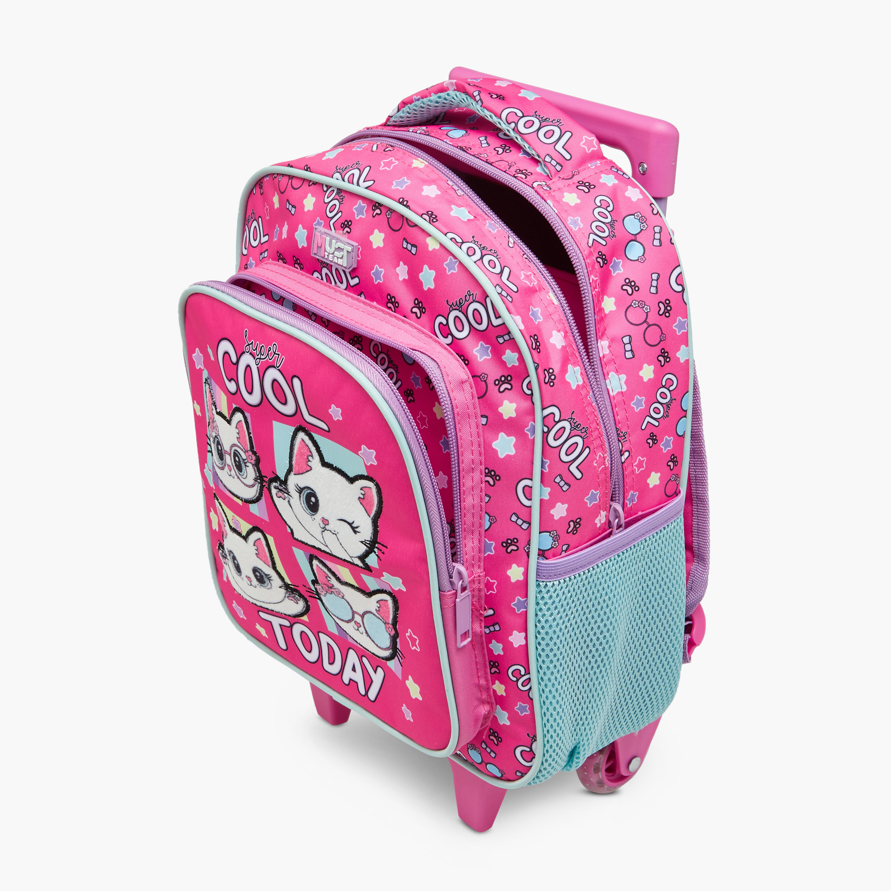 MUST Cats 3-Piece School Trolley Bag Set for Girls 2-5 Years with Lunch Bag and Pencil Pouch -promo_LS20_OMN-image-13