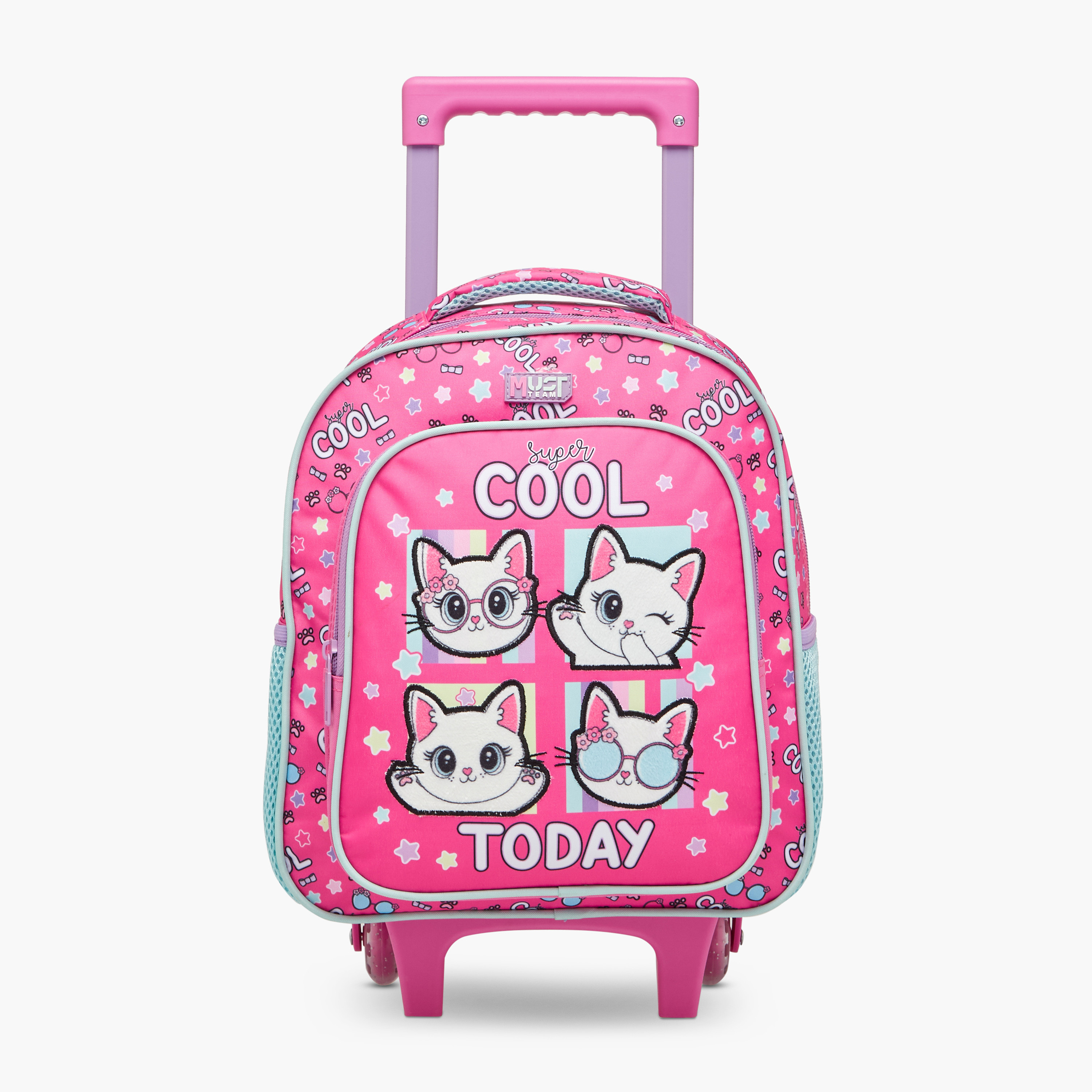MUST Cats 3-Piece School Trolley Bag Set for Girls 2-5 Years with Lunch Bag and Pencil Pouch -promo_LS20_OMN-image-2