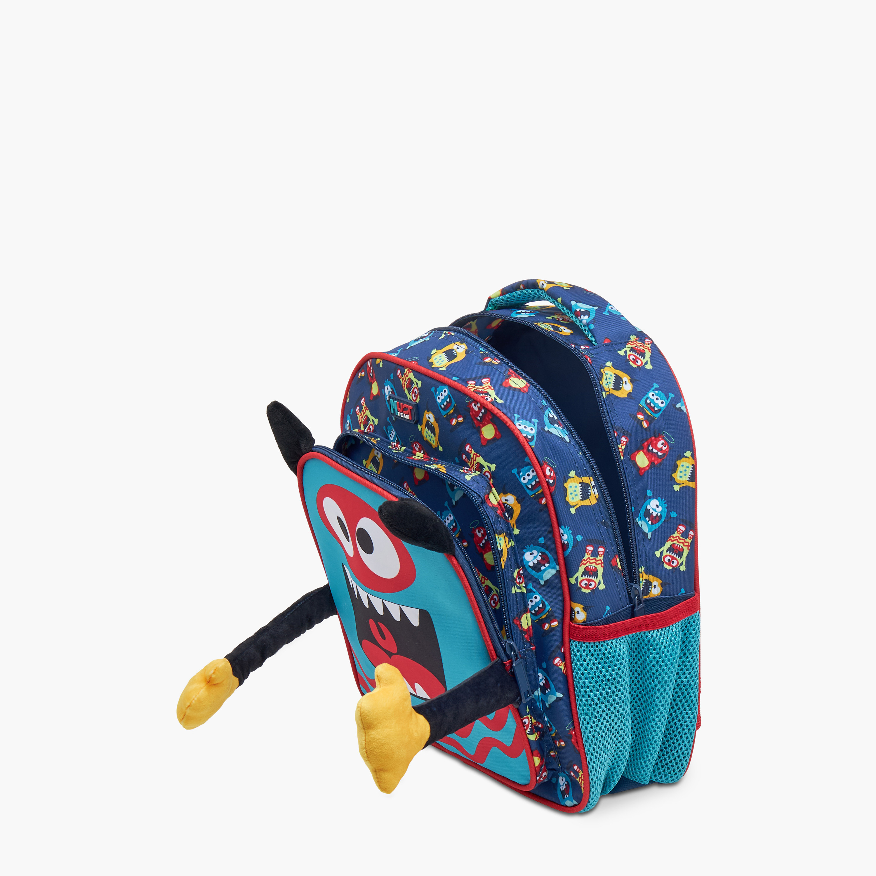 MUST 3-Piece Monster Print Backpack Set - 27x10x31 cms-school-bagsandbackpacks-sets-image-12