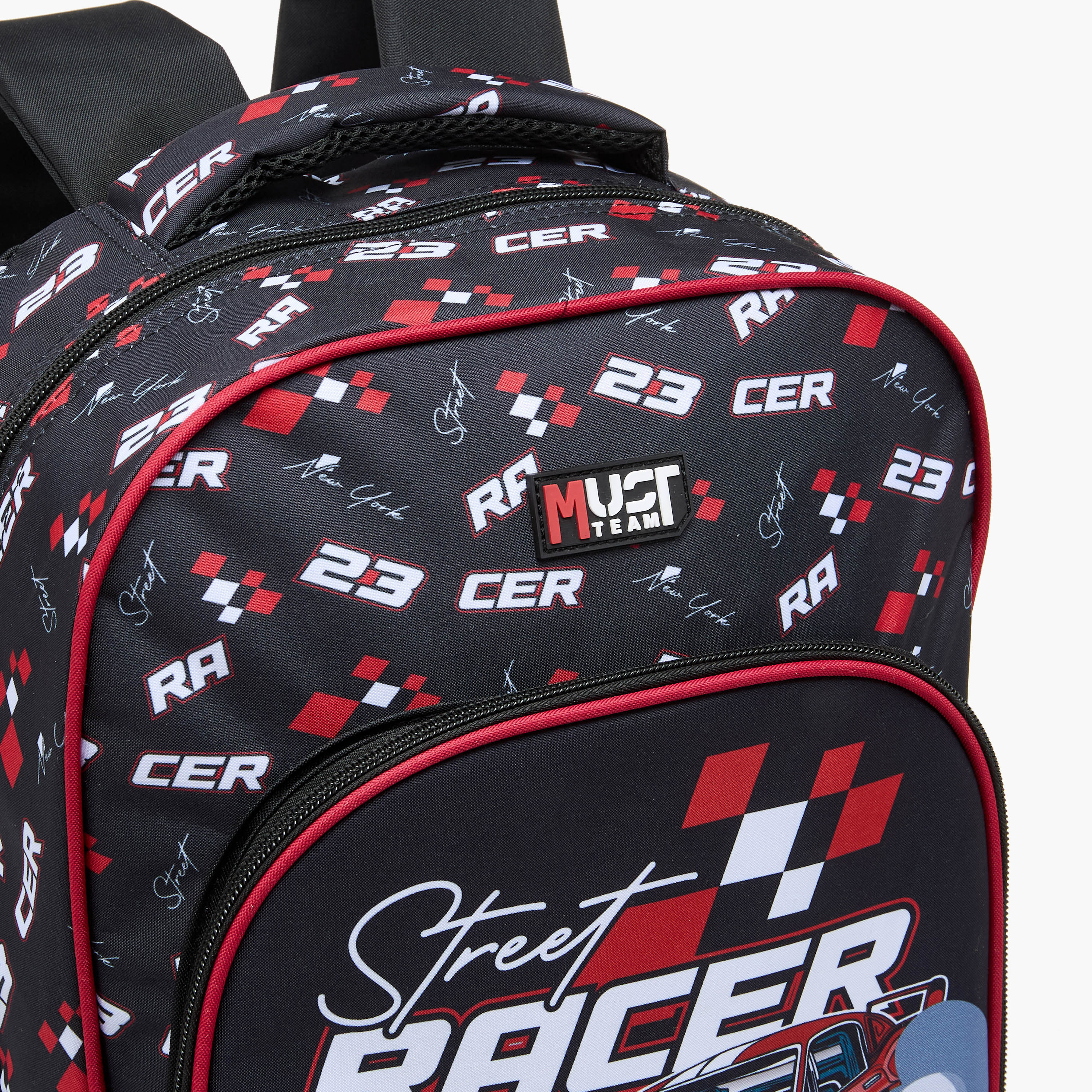 MUST 5-Piece Racer Print Backpack Set - 43x30x13 cms-school-bagsandbackpacks-sets-image-10